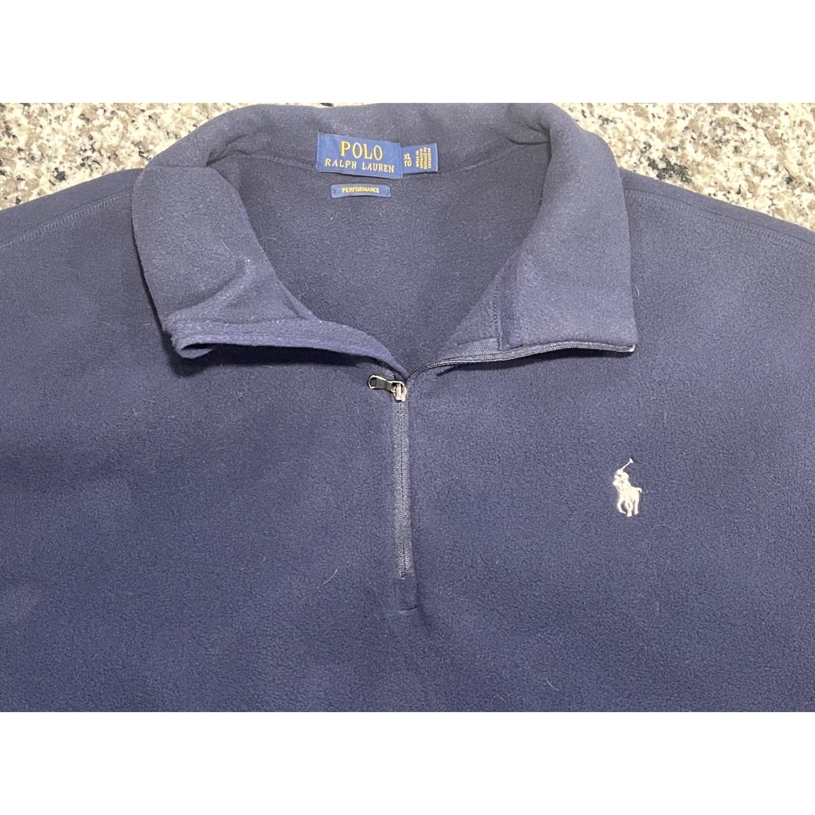 Polo Ralph Lauren Polo Ralph Lauren Performance Jacket Mens XL Blue 1/4 Zip Athletic Casual Size US XL / EU 56 / 4 - 2 Thumbnail
