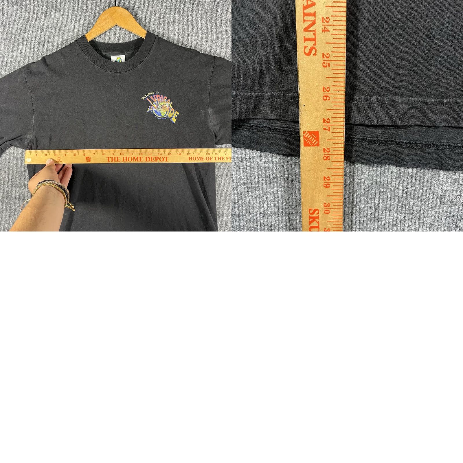 Doublet Lyrical Lemonade T Shirt Black Mens Medium Enjoy The Ride Double-Sided Graphic Crew Neck Short Sleeve Shirt Mens Medium Black Graphic Print 2020s Size US M / EU 48-50 / 2 - 8 Thumbnail
