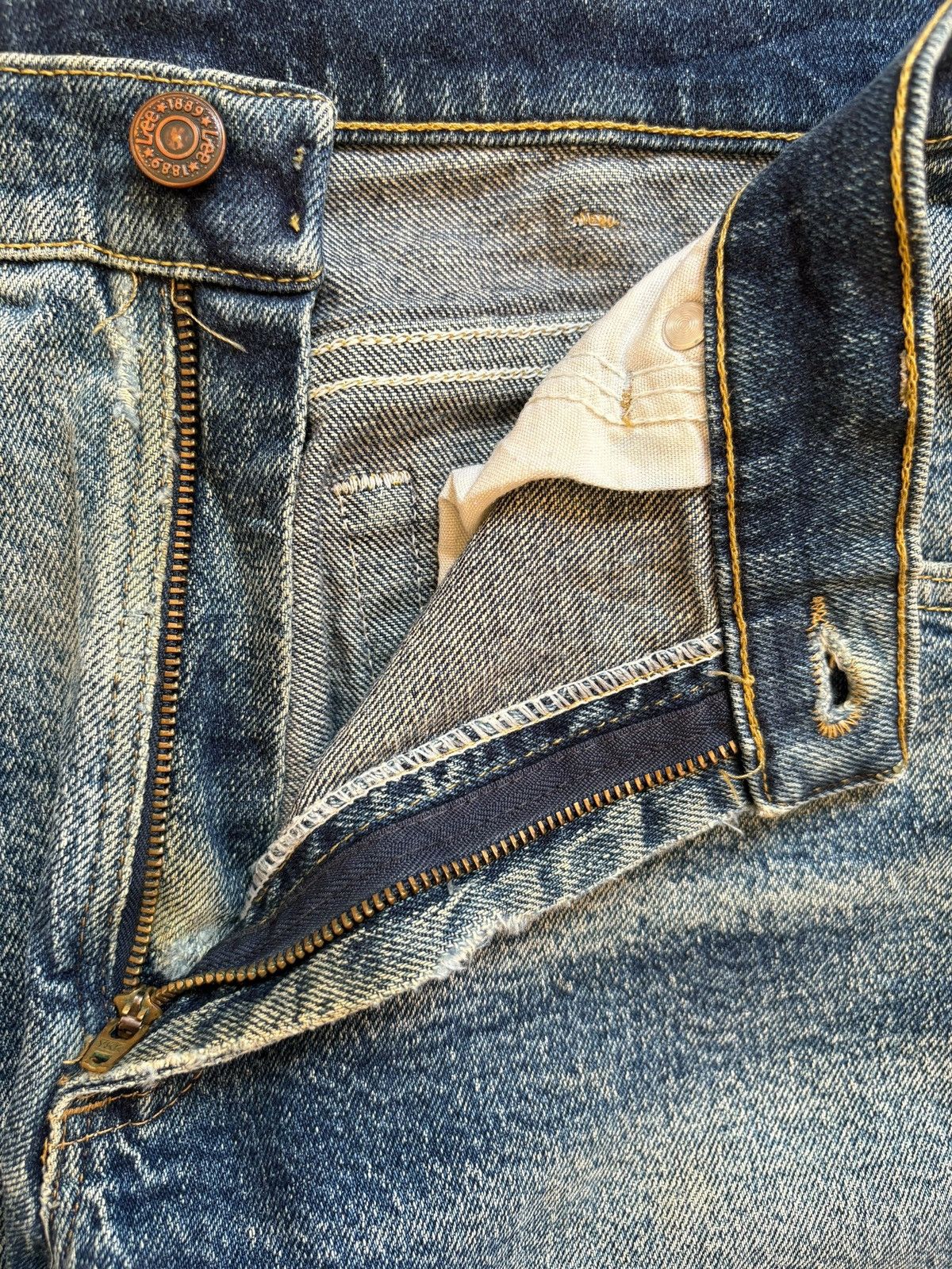 Lee SALES🔥Vintage Lee Mud Wash Distressed Loose Jeans Size US 33 - 9 Thumbnail