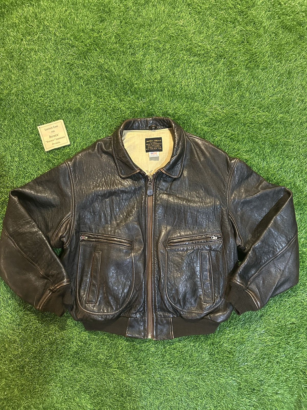 Avirex Vintage avirex leather lambskin jacket size L Size US L / EU 52-54 / 3 - 1 Thumbnail