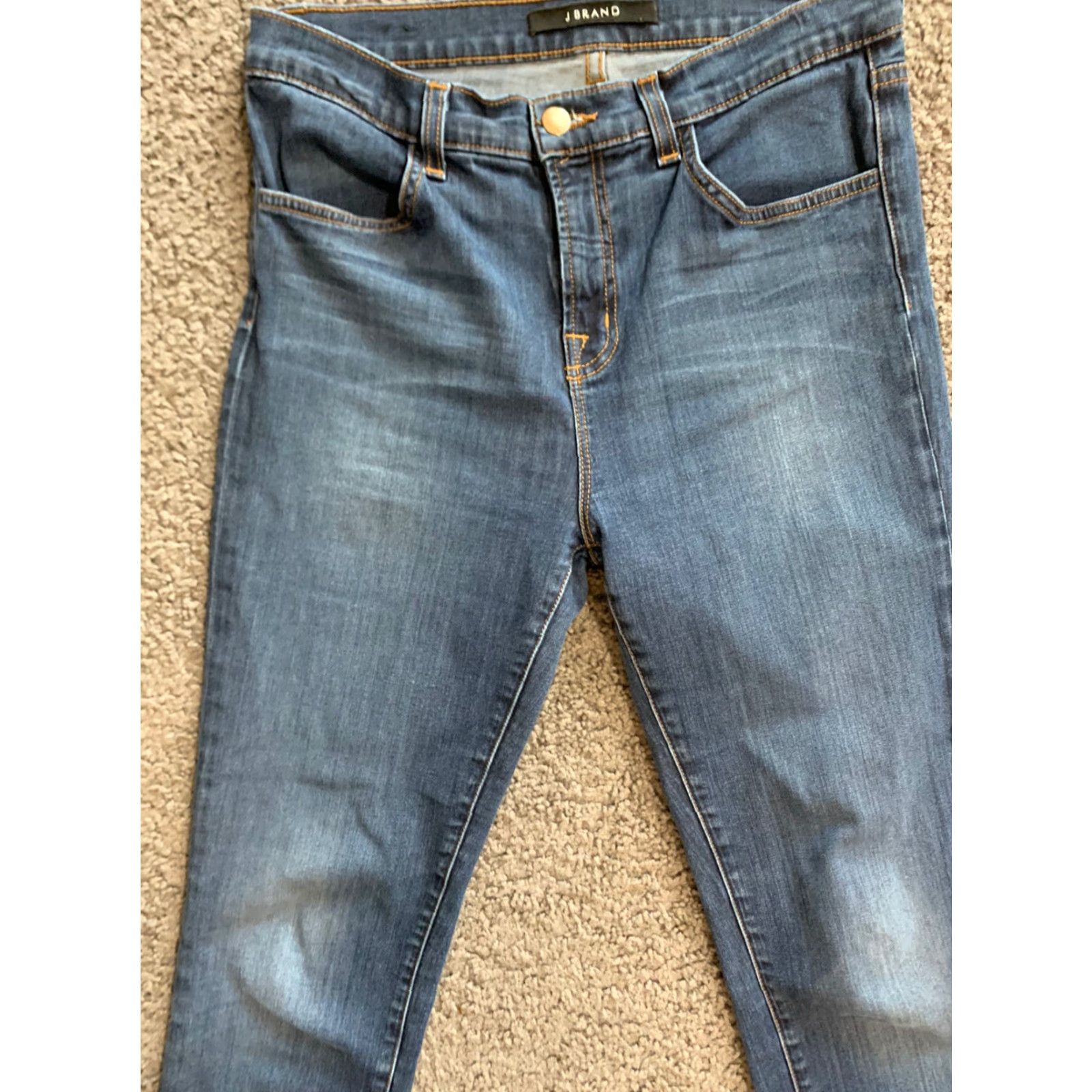 J Brand J Brand Jeans Skinny Denim Women’s 29 Blue Low Rise Dark Wash VERUCA 80s 90s Modern Slim Pockets Zipper Size 29" - 2 Thumbnail