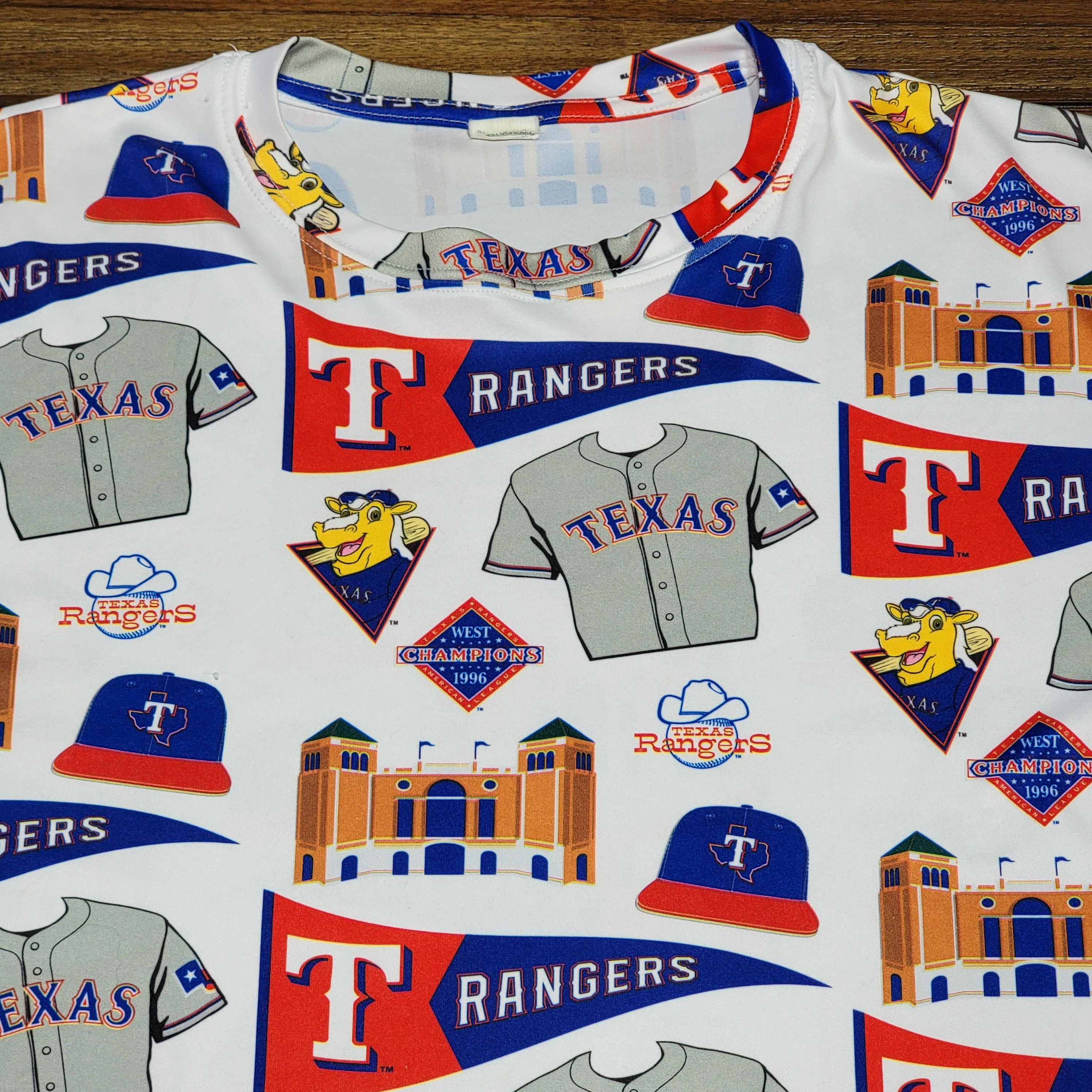 Other Texas Rangers SS White Unisex Tee All Over Graphics Size US XL / EU 56 / 4 - 2 Thumbnail