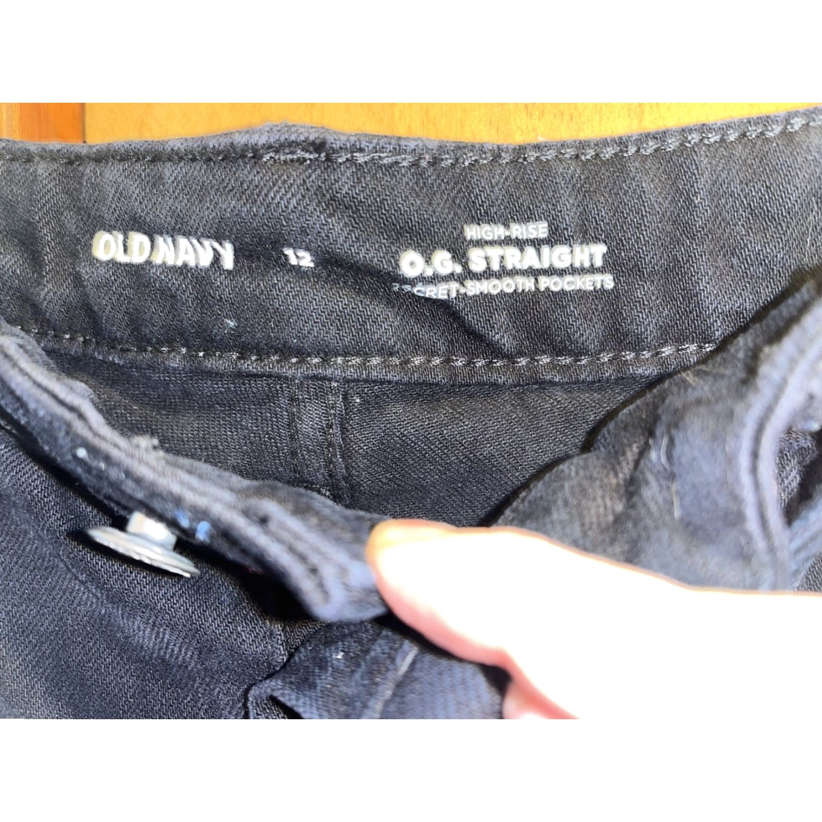 Old Navy Vintage Old Navy Women's Size 12 Black Denim Cutoff Shorts 90s Festival Casual Summer Size 34" / US 12 / IT 48 - 4 Thumbnail
