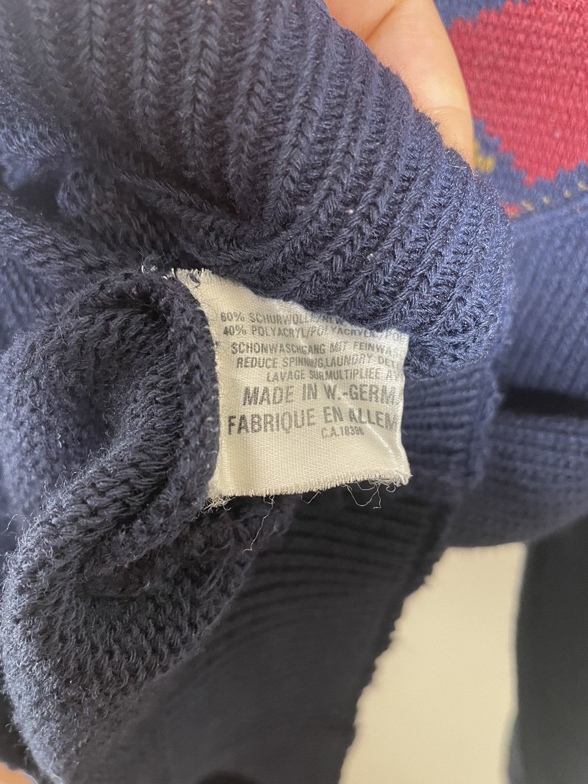 Carlo Colucci × Vintage Vintage West Germany Carlo Colucci Knitted Sweater Size US XL / EU 56 / 4 - 4 Thumbnail