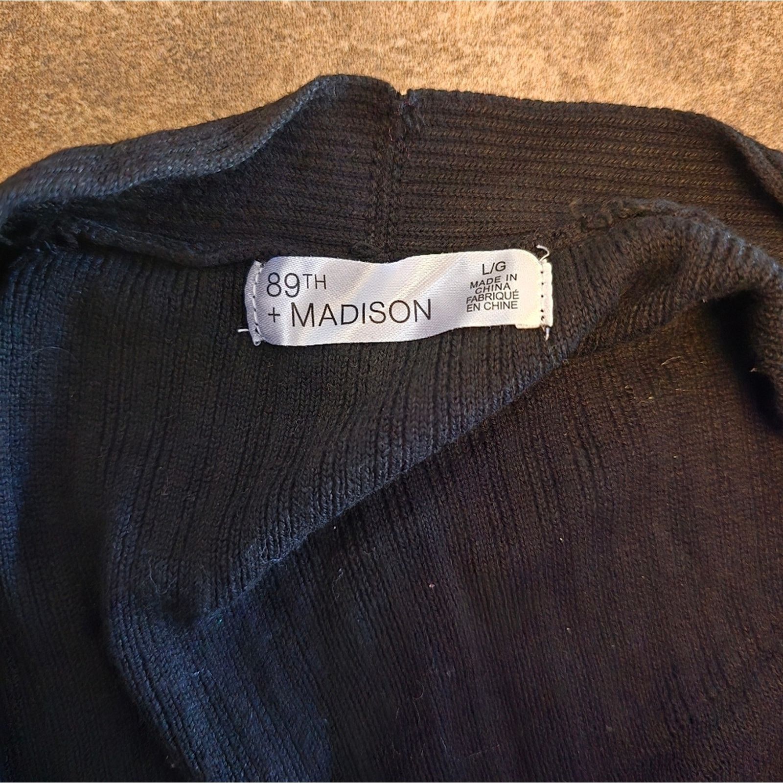 Other Black | 89TH+MADISON | Duster Cardigan Size L / US 10 / IT 46 - 3 Thumbnail