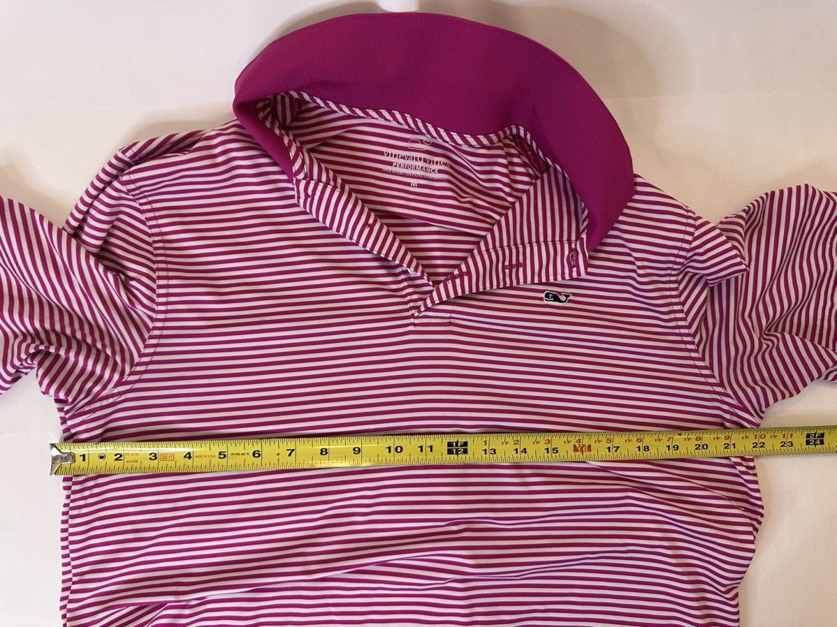 Vineyard Vines Vineyard Vines Mens Performance Polo Shirt Size M Pink Strip Size US M / EU 48-50 / 2 - 6 Thumbnail