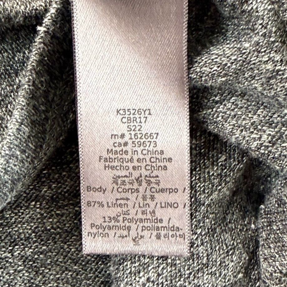 John Varvatos John Varvatos Polo Shirt Linen Steel Grey Men XL Short Sleeve Knit 1/4 Zip Designer Grunge Vintage: No Regular Shirts Mens Size US XL / EU 56 / 4 - 6 Thumbnail