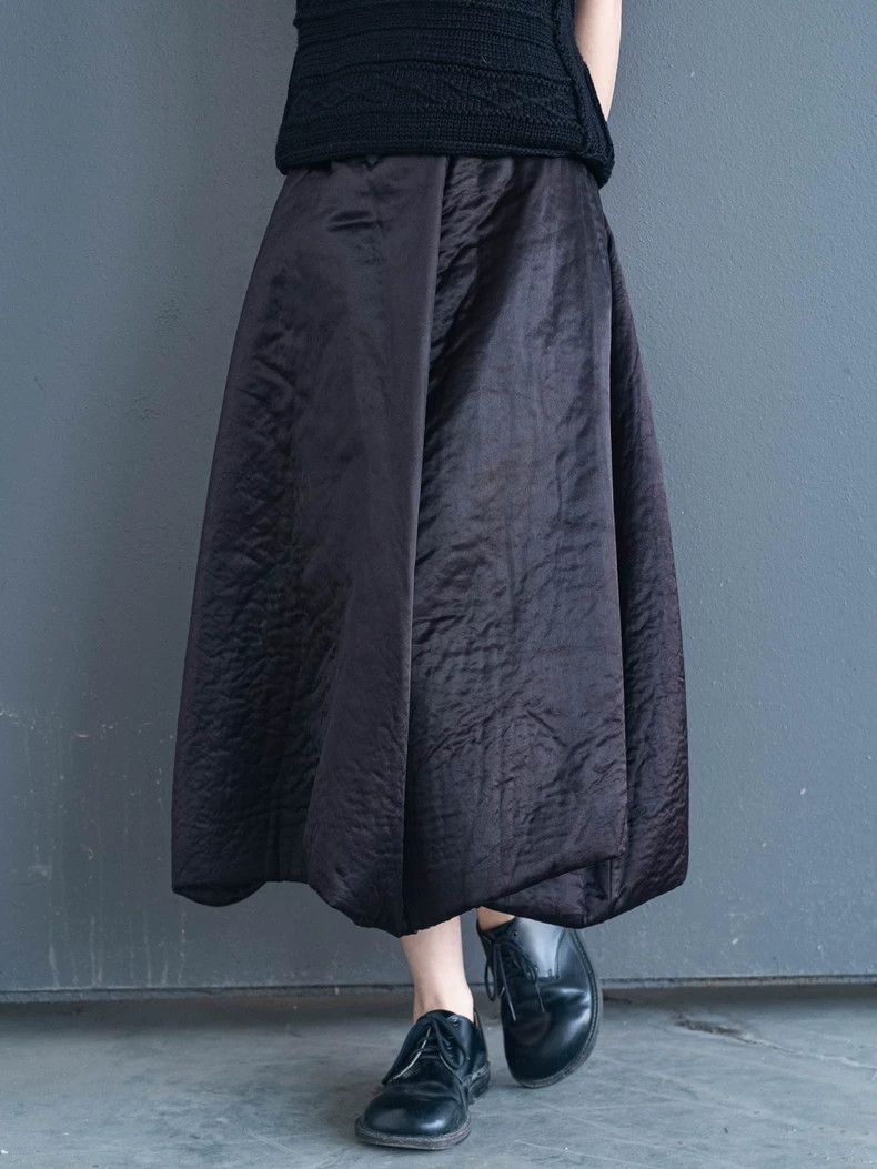 Comme des Garcons Comme Des Garcons size M Black glossy cotton-filled oversk Size 24" / US 00 / IT 34 - 1 Thumbnail