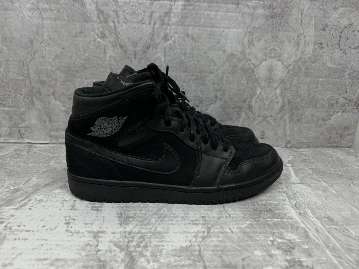 Jordan Brand Jordan 1 Retro Mid black (2018) Size US 10 / EU 43 - 1 Thumbnail