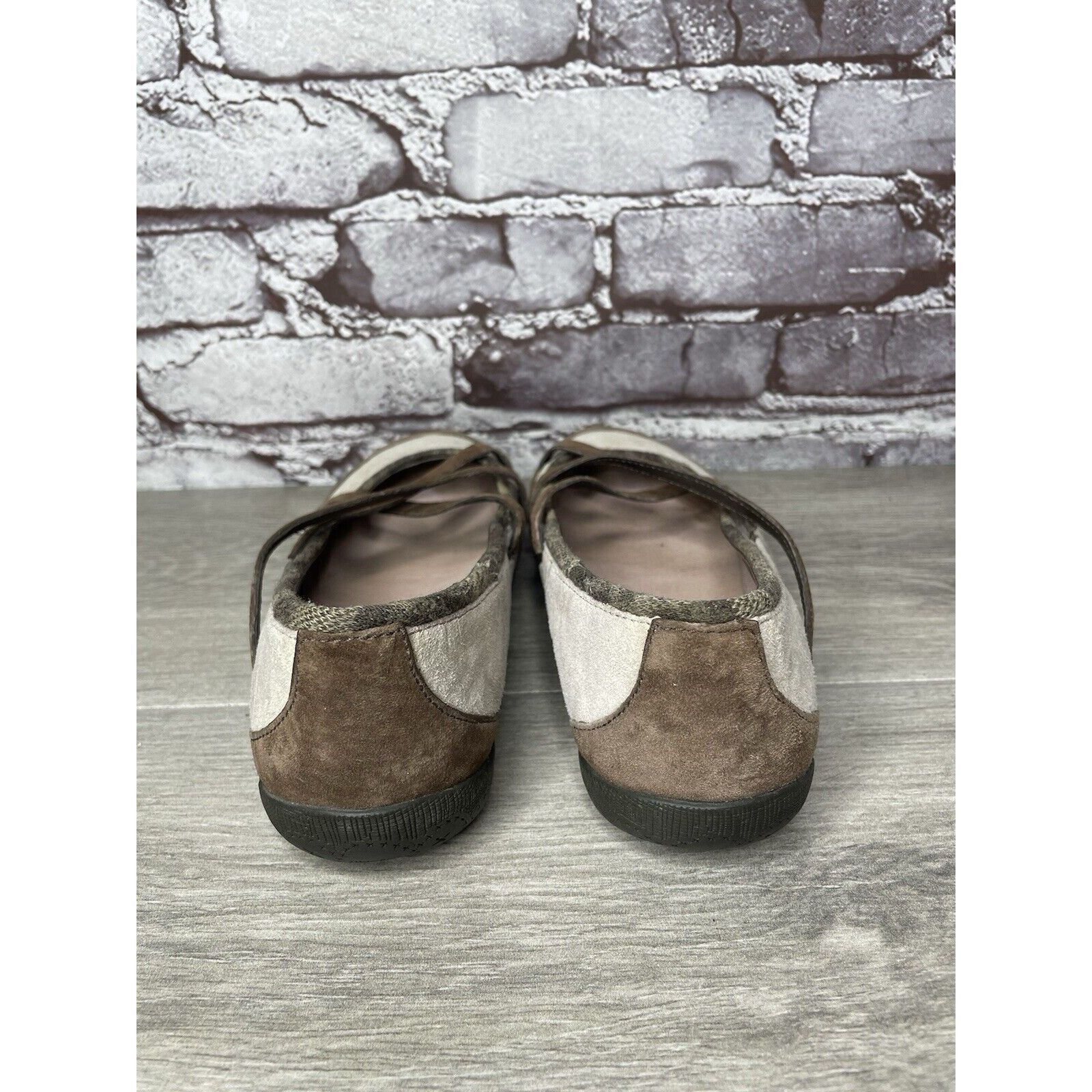 Patagonia Patagonia Beige Suede Brown Maryjane Strap Comfort Shoes Wom Size US 8 / IT 38 - 4 Thumbnail