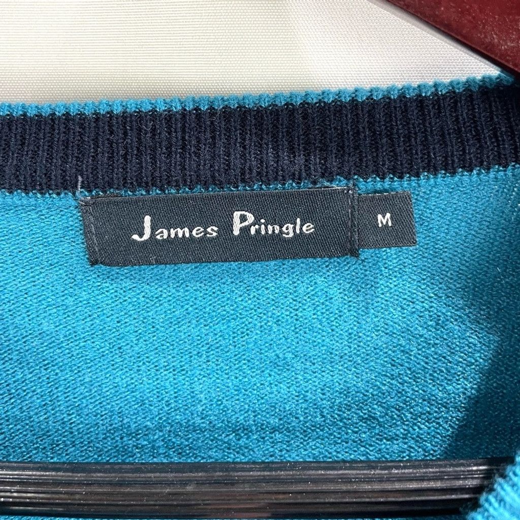 Pringle Of Scotland James Pringle Easy Care Teal Crewneck Jumper Sweater Size M Size US M / EU 48-50 / 2 - 5 Thumbnail