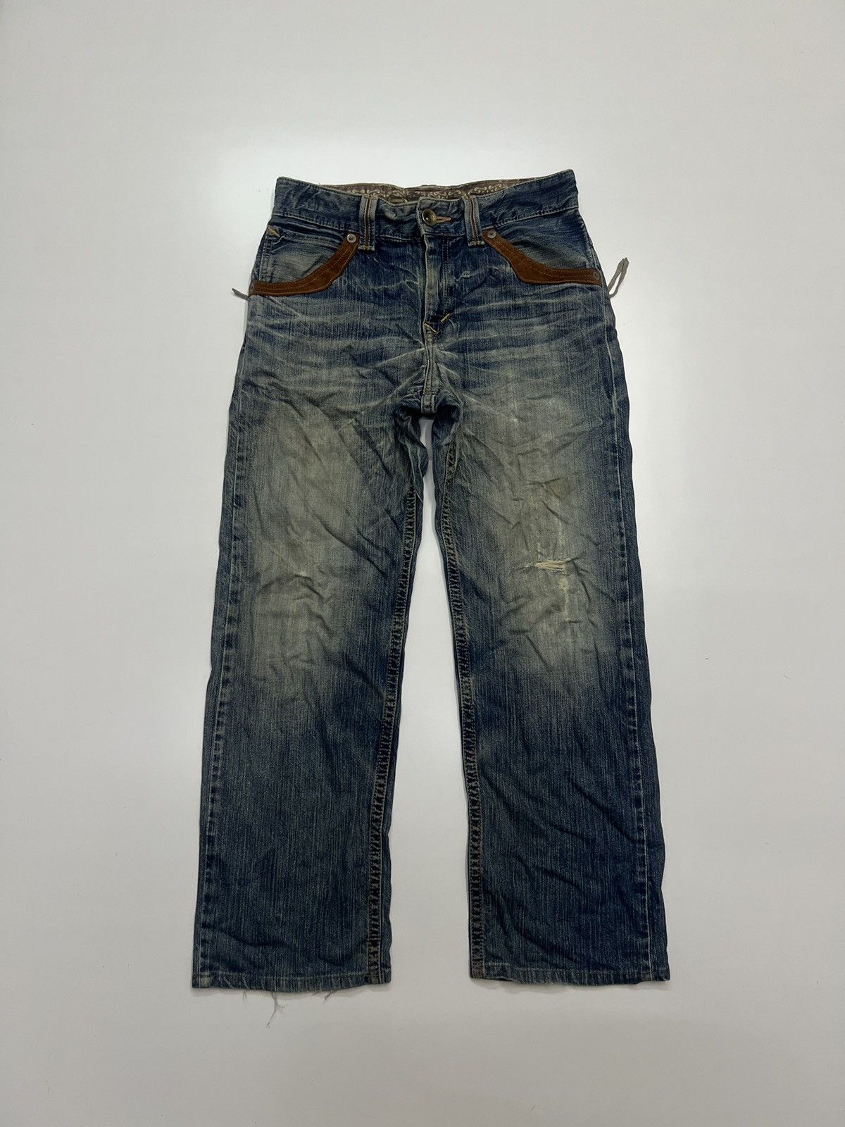 Edwin Vintage Edwin Distress Denim Jeans Size 31 Size US 31 - 1 Thumbnail