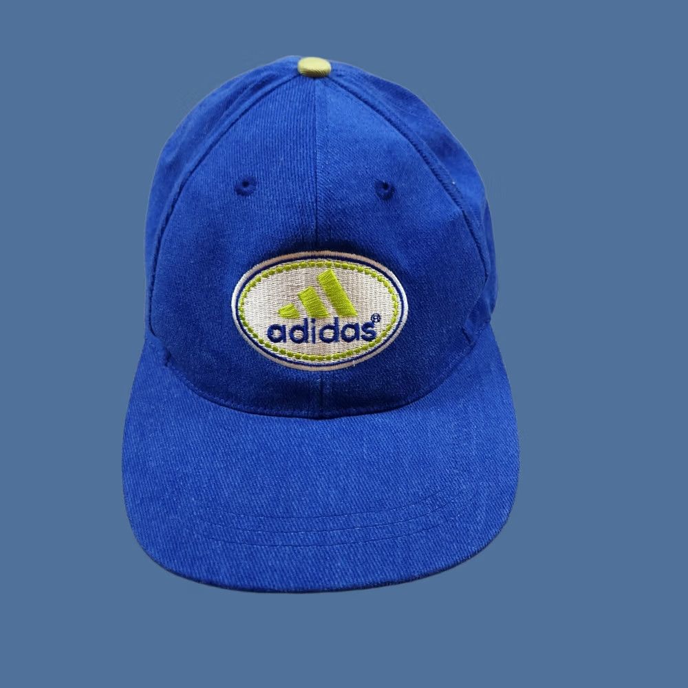 Adidas Adidas Hat One Size Adjustable Blue Logo Snapback Mens Sports Casual Cap Size ONE SIZE - 1 Thumbnail