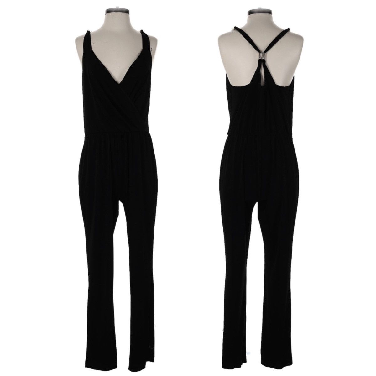 Jennifer Lopez JLO, Solid Racerback, Full Length, Sleeveless Jumpsuit Size 28" / US 6 / IT 42 - 3 Thumbnail