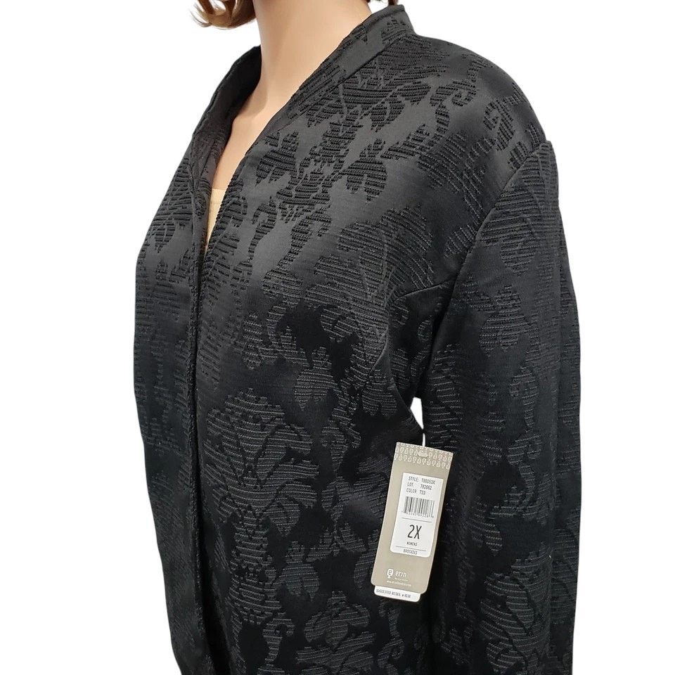 Other ERIN LONDON Jacquard Brocade Jacket Plus Size 2X Lined Size XXL / US 16-18 / IT 52-54 - 5 Thumbnail