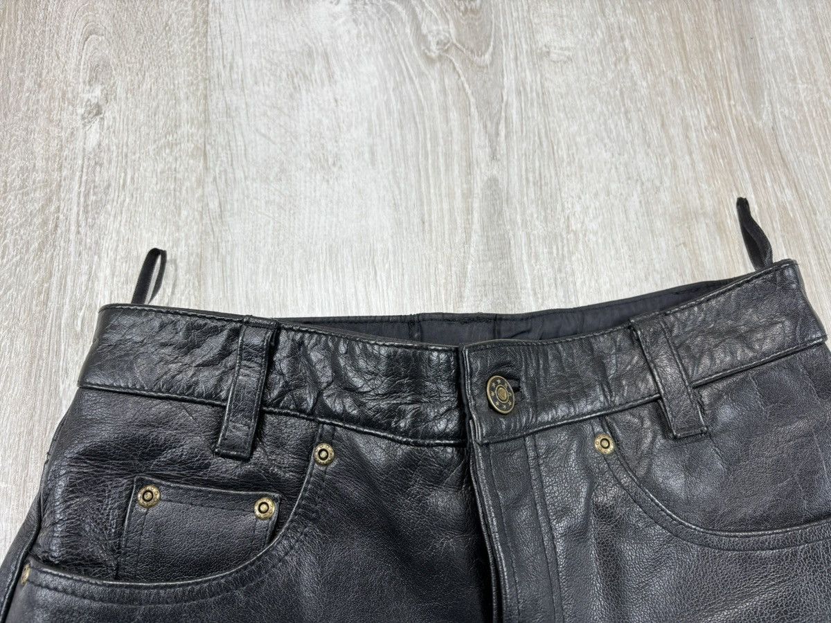 Genuine Leather × Leather × Vintage Womens biker motorcycle leather pants Jacques Cousto Size 31 Size 24" / US 00 / IT 34 - 5 Thumbnail