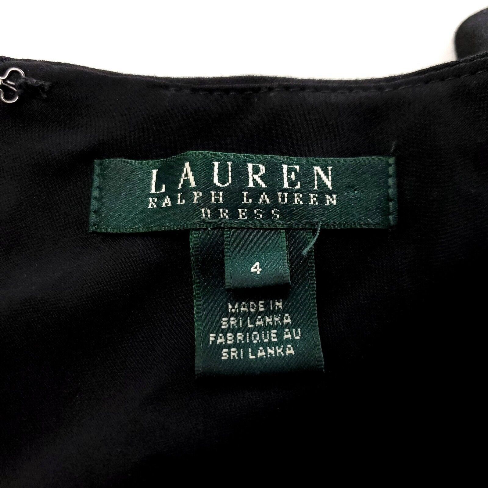 Lauren Ralph Lauren Lauren Ralph Lauren Size 4 Black White Sheath Dress Polyeste Size S / US 4 / IT 40 - 6 Thumbnail