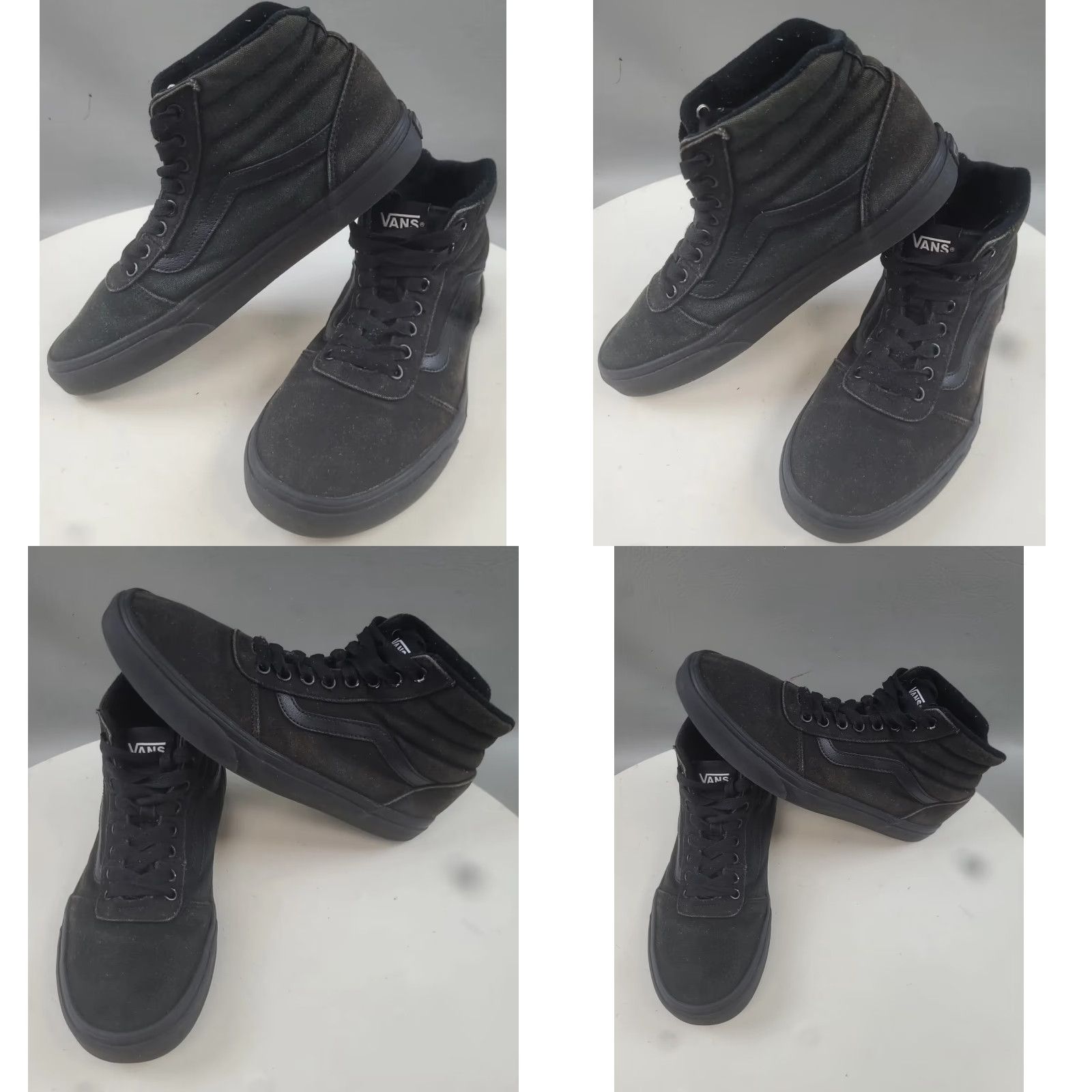 Vans VANS Men's Sk8 Hi Triple Black Shoes Size 8.5 Canvas High Top Skateboard Sneakers Size US M / EU 48-50 / 2 - 9 Thumbnail
