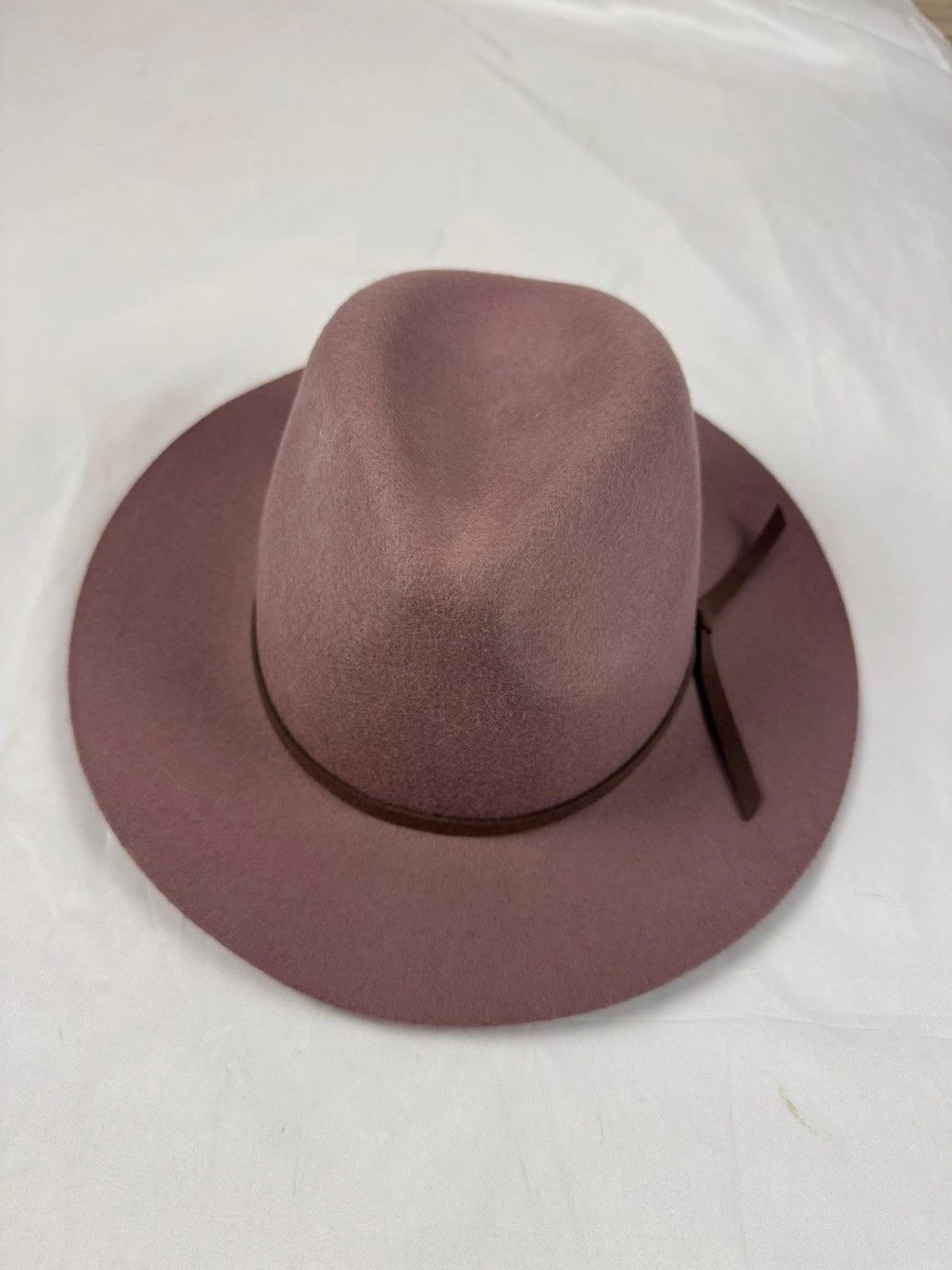 House of Harlow 100% Wool Fedora Hat - Dusty Mauve House of Harlow 1960 Size ONE SIZE - 4 Thumbnail