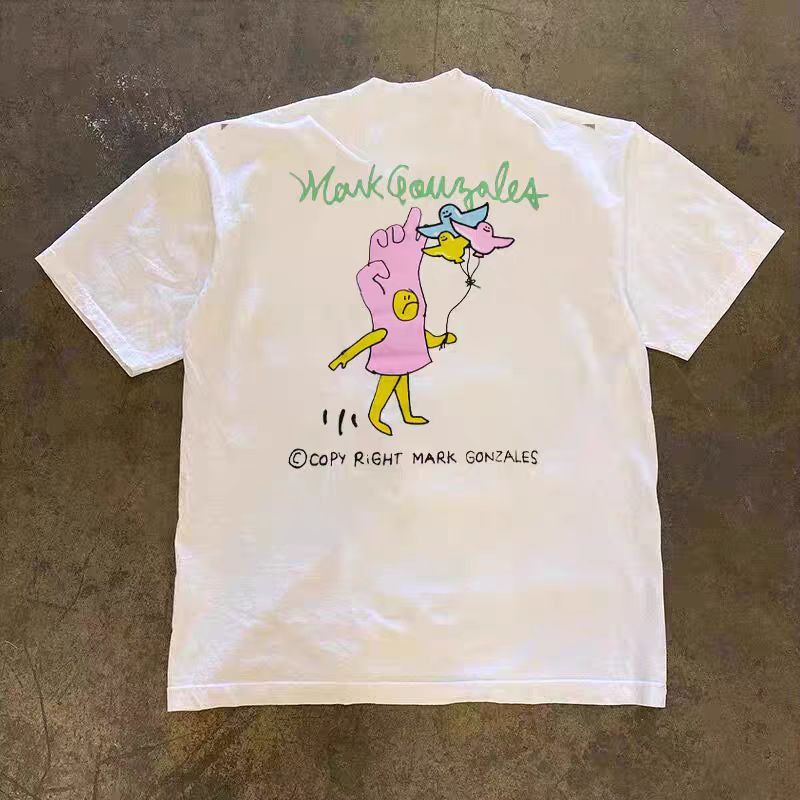 Japanese Brand × Vintage Street Hip Hop Cartoon Print Casual L Short Sleeve T-Shirt Size US L / EU 52-54 / 3 - 1 Thumbnail
