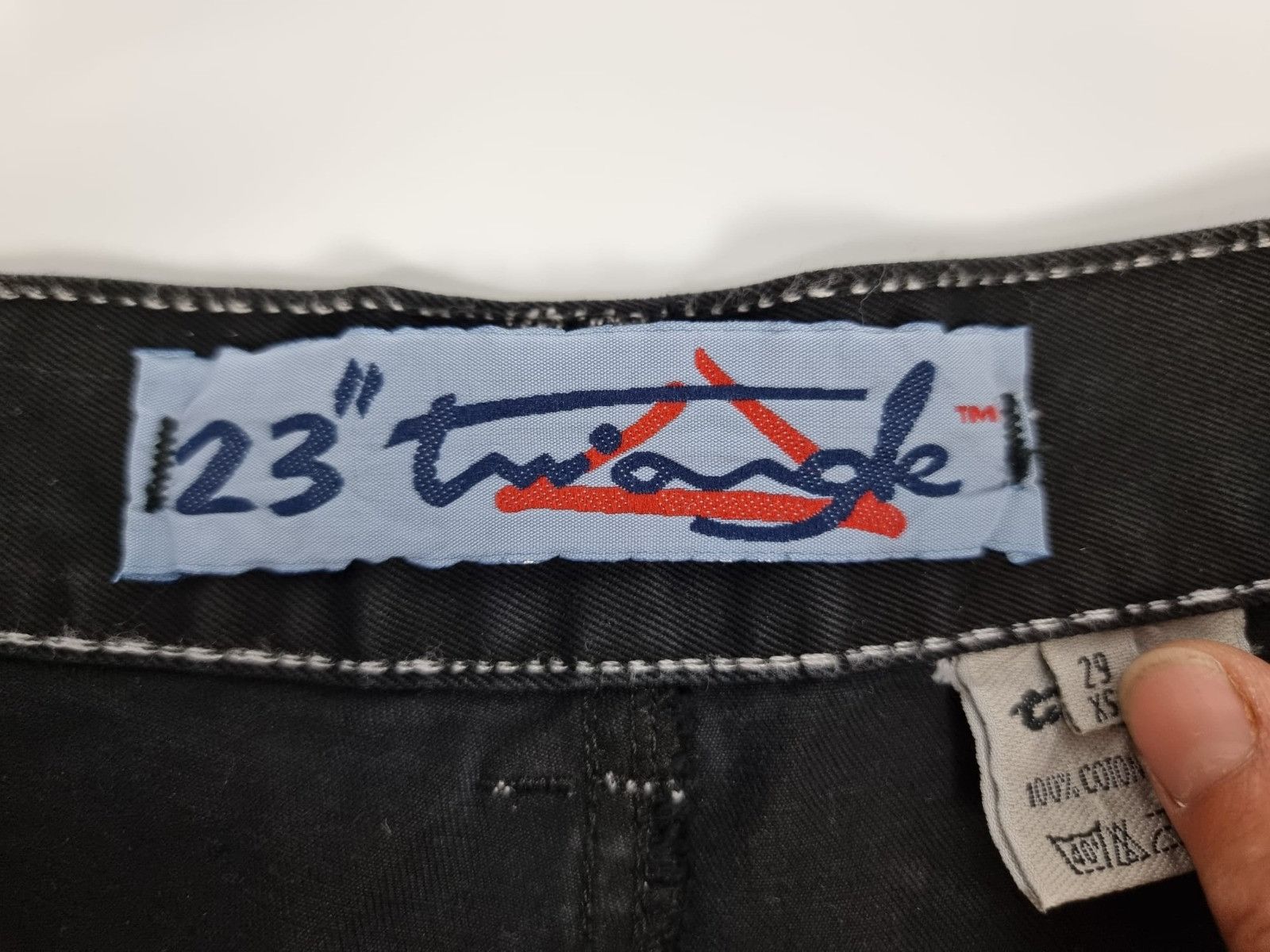 Vintage vintage triangle skate baggy jeans black XS mens womens Size US 29 - 8 Thumbnail