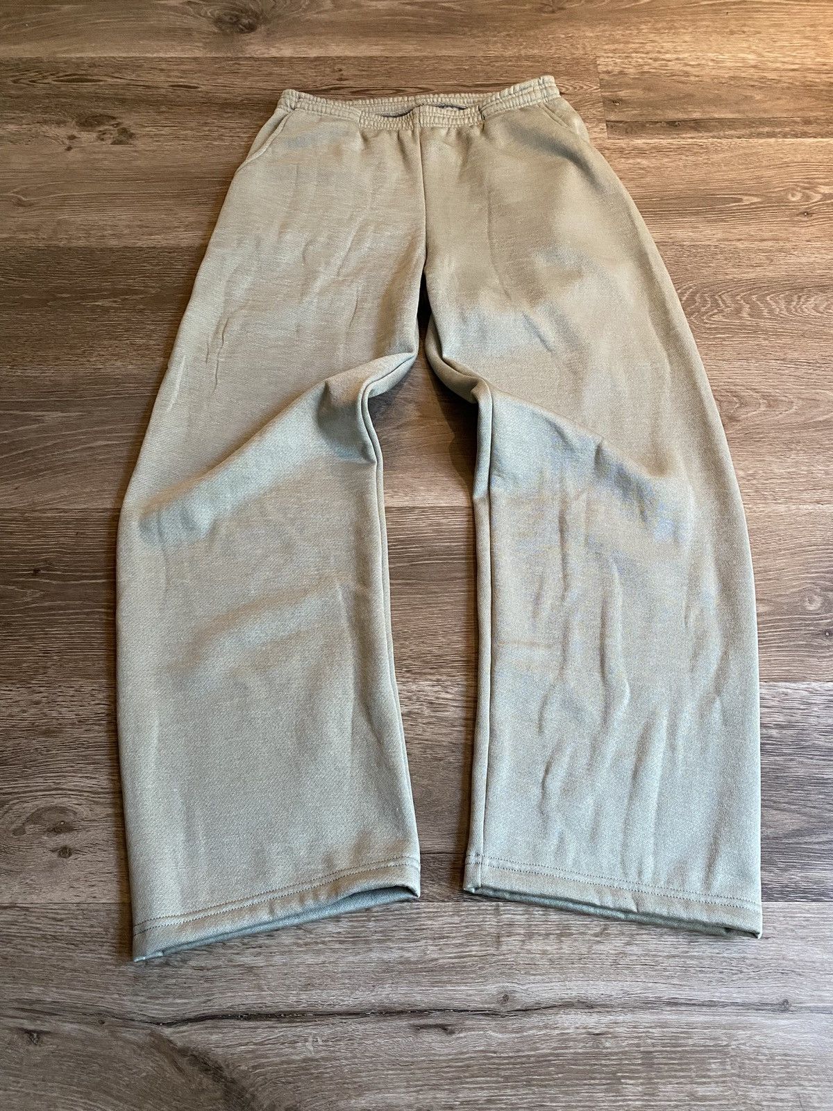 Pre-owned Kanye West X Los Angeles Apparel Garment Dye Wide Leg Sweatpants
