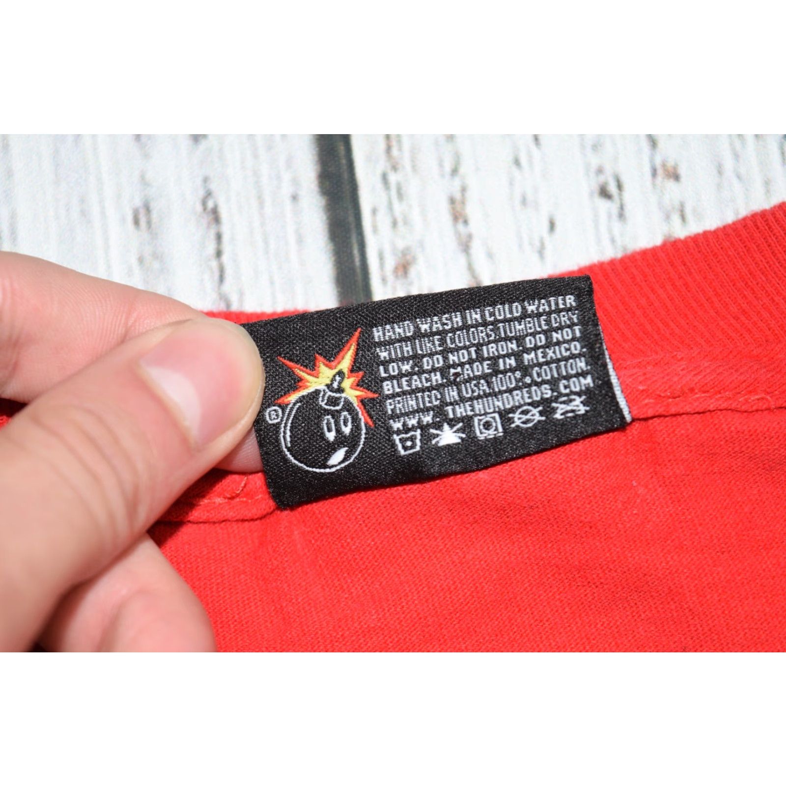 The Hundreds VINTAGE The Hundreds Adam Bomb Mens Short Sleeve Red Shirt 8-Bit Pixel Logo Skate Shirt L Red Logo Mens Size US L / EU 52-54 / 3 - 5 Thumbnail