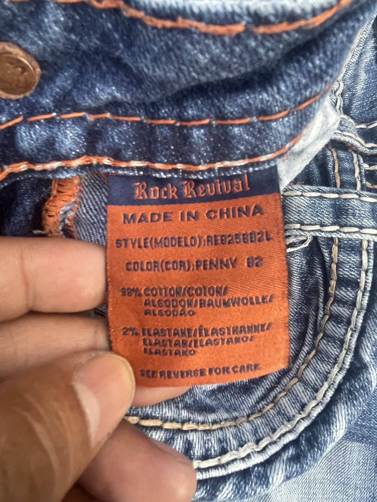 Rock Revival Rock Revival Penny Bootcut Distresed Jeans Size 30" / US 8 / IT 44 - 22 Thumbnail