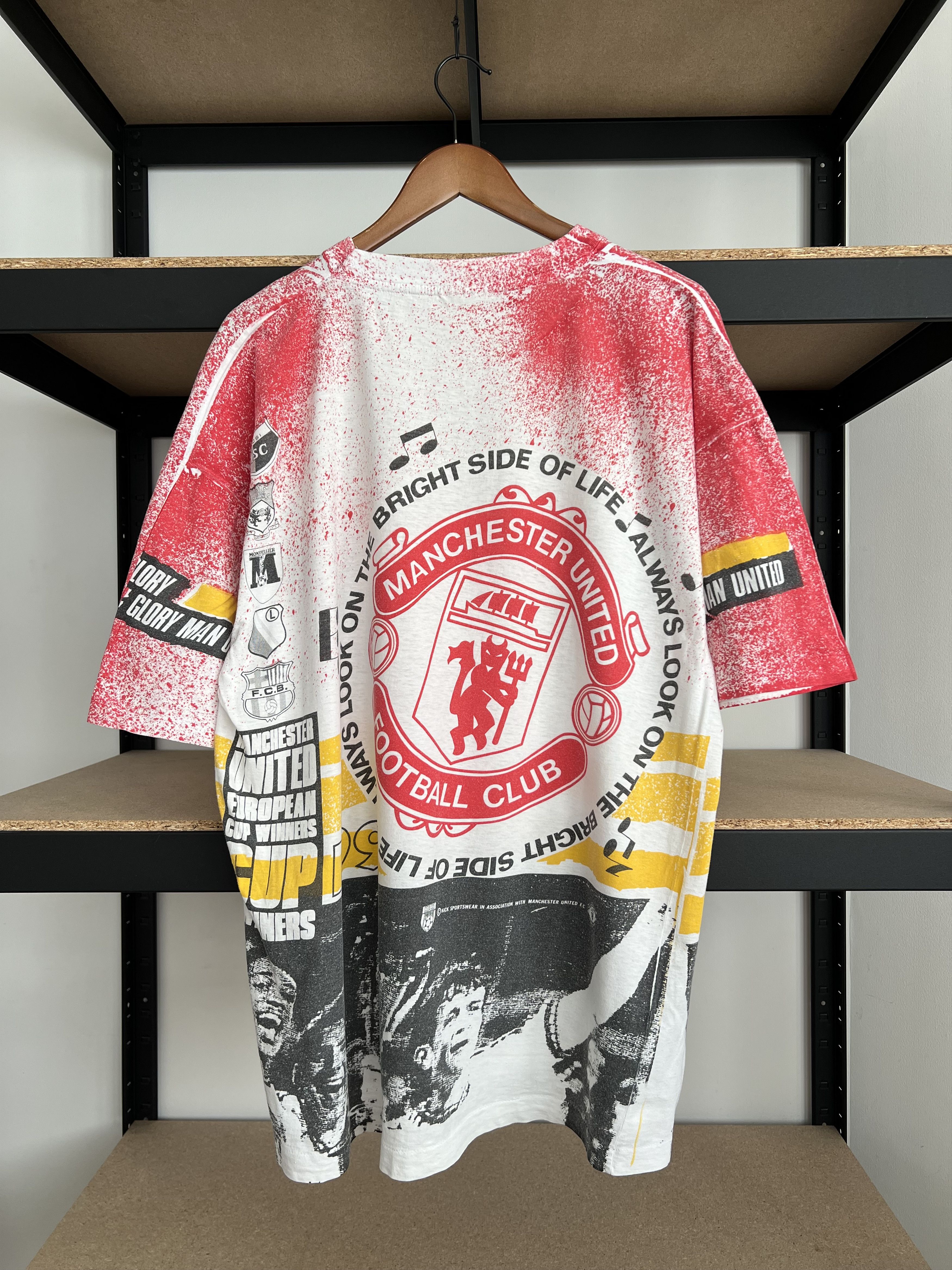 Vintage Vintage 1991 Manchester United Football Club AOP T-shirt Size US XXL / EU 58 / 5 - 2 Thumbnail