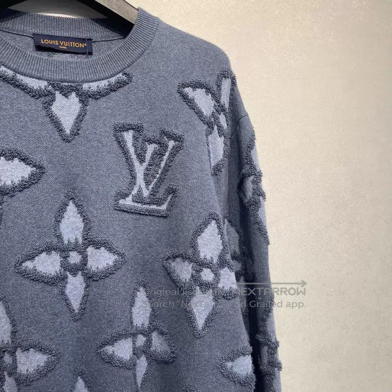 Louis Vuitton Louis Vuitton SS25 three-flower flocked sweater Size US XL / EU 56 / 4 - 6 Thumbnail