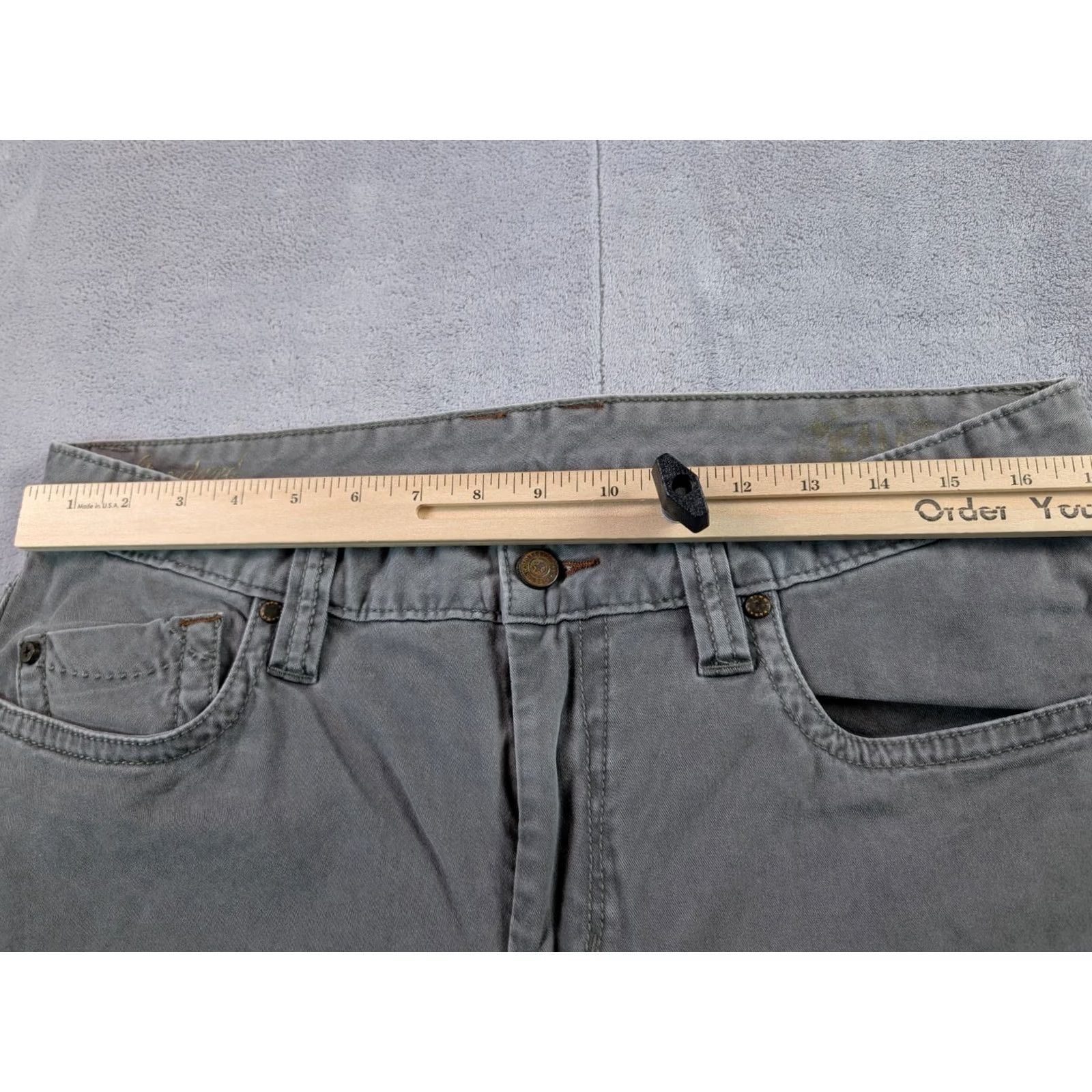 Tommy Bahama Tommy Bahama Boracay 5 Pocket Chino Pants Men 34X33 Gray Stretch Flat Front Slim? Regular fits Size US 35 - 2 Thumbnail