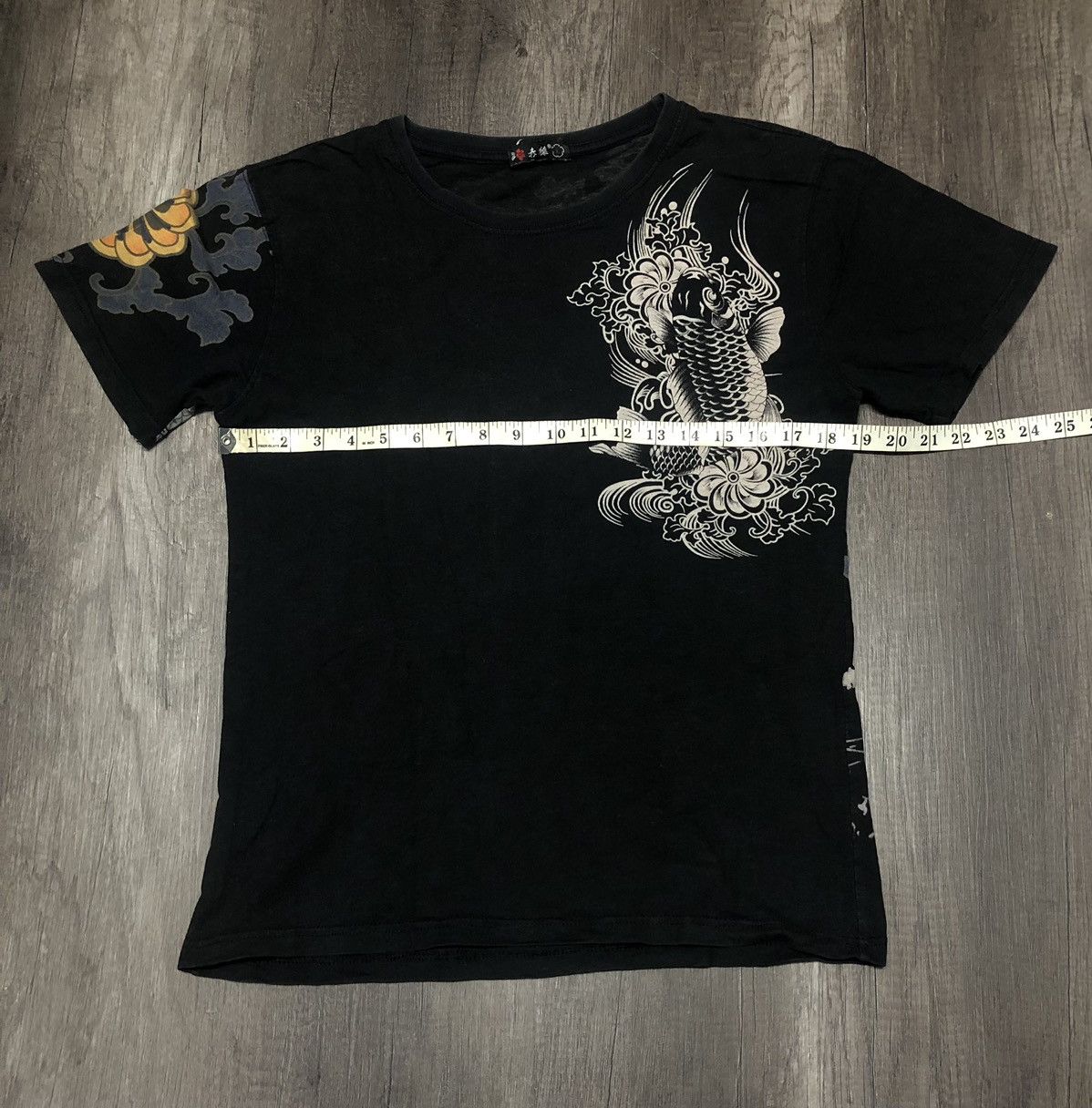 Japanese Brand Japanese Brand Fish Koi Big Logo Tee Over Print Size US L / EU 52-54 / 3 - 8 Thumbnail