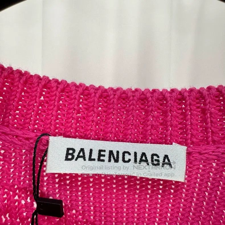 Balenciaga Balenciaga Full Print Barrage Jacquard Knit Sweater Size US S / EU 44-46 / 1 - 5 Thumbnail
