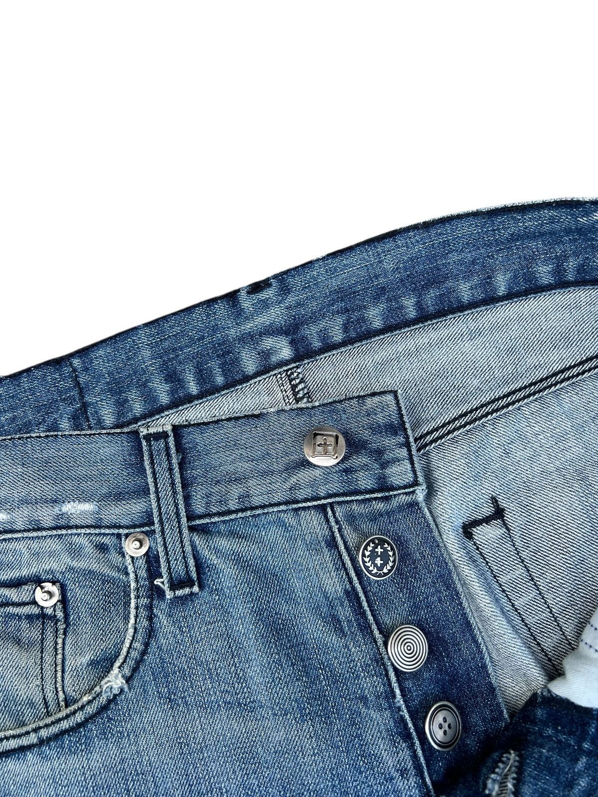 Ksubi Ksubi Dee Dee Vintage Indigo Distress Denim Jeans L 35.5 Size US 30 / EU 46 - 7 Thumbnail