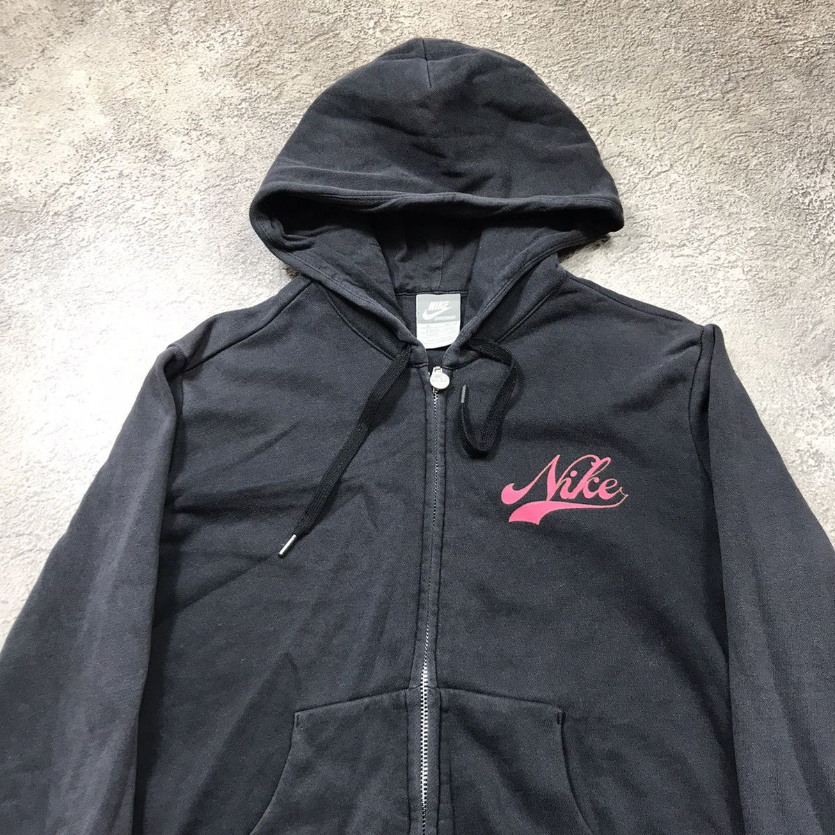 Vintage Vintage Nike Swoosh Zip Hoodie Y2K Streetwear Black Logo M Size M / US 6-8 / IT 42-44 - 3 Thumbnail