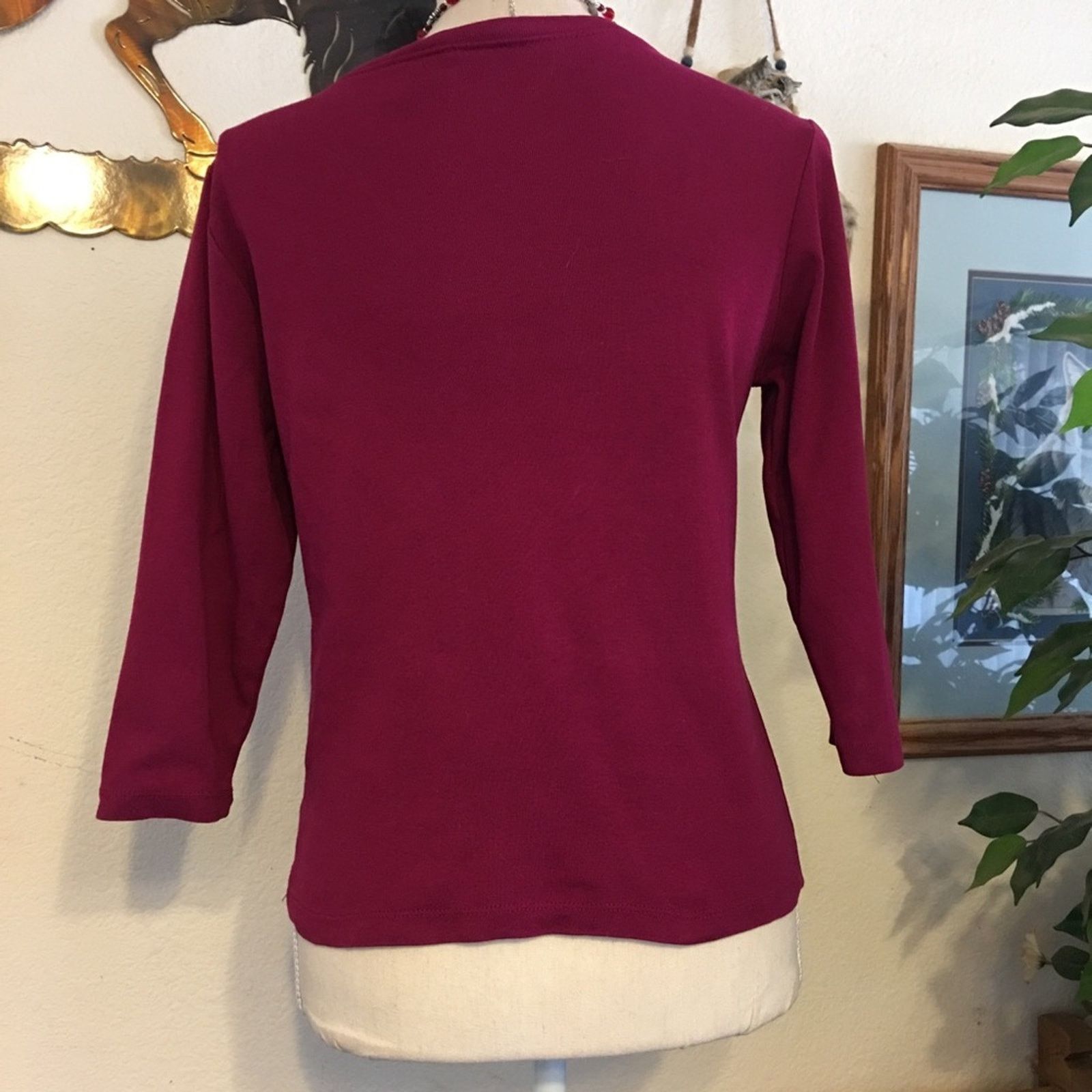 Other Mossimo raspberry 3/4 sleeve soft top S Size S / US 4 / IT 40 - 5 Thumbnail