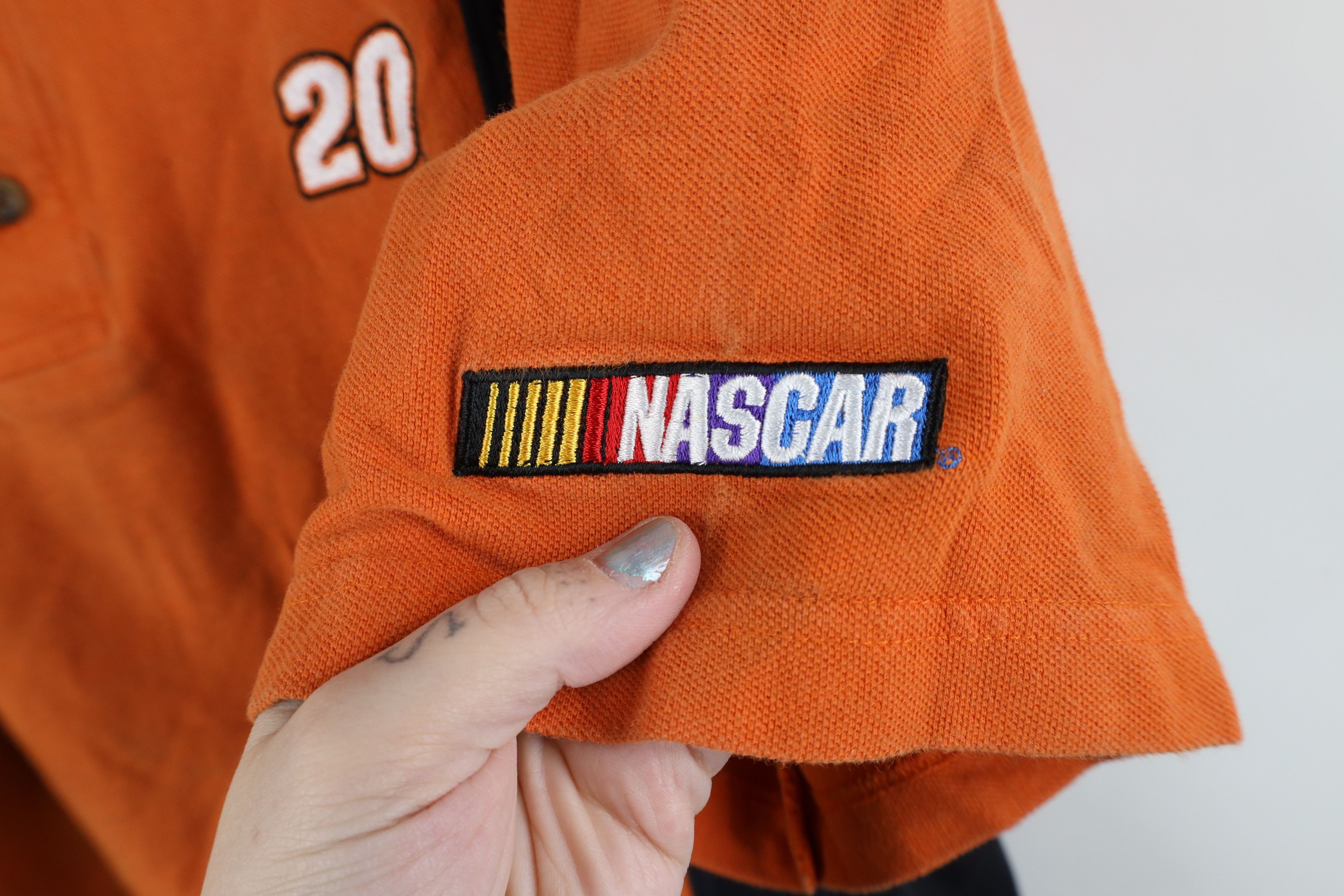 Vintage Vintage NASCAR Out Tony Stewart Racing Polo Shirt Orange Size US XL / EU 56 / 4 - 4 Thumbnail