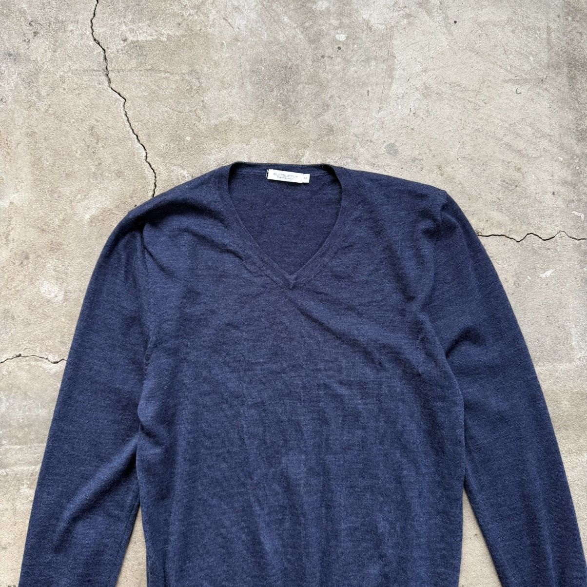 Suitsupply Suitsupply Merino Wool V-Neck Sweater Old Money Size US M / EU 48-50 / 2 - 3 Thumbnail