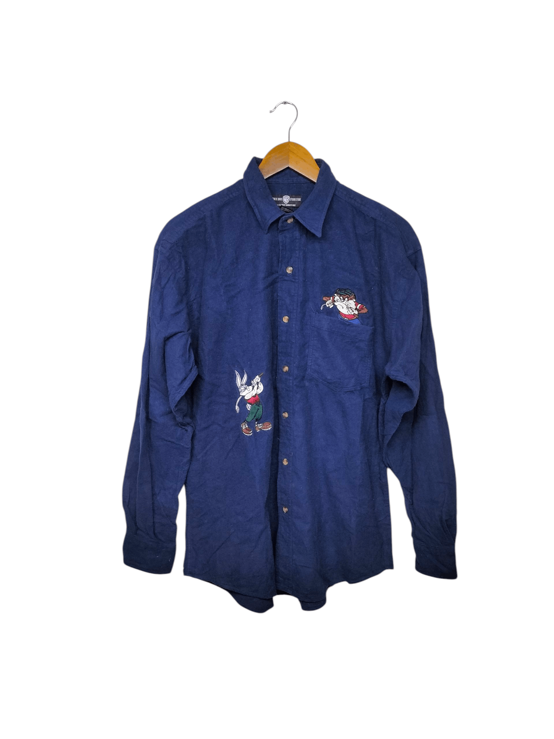 Warner Bros Vintage looney tunes embroidered logo taz & bug bunny Size US M / EU 48-50 / 2 - 1 Thumbnail