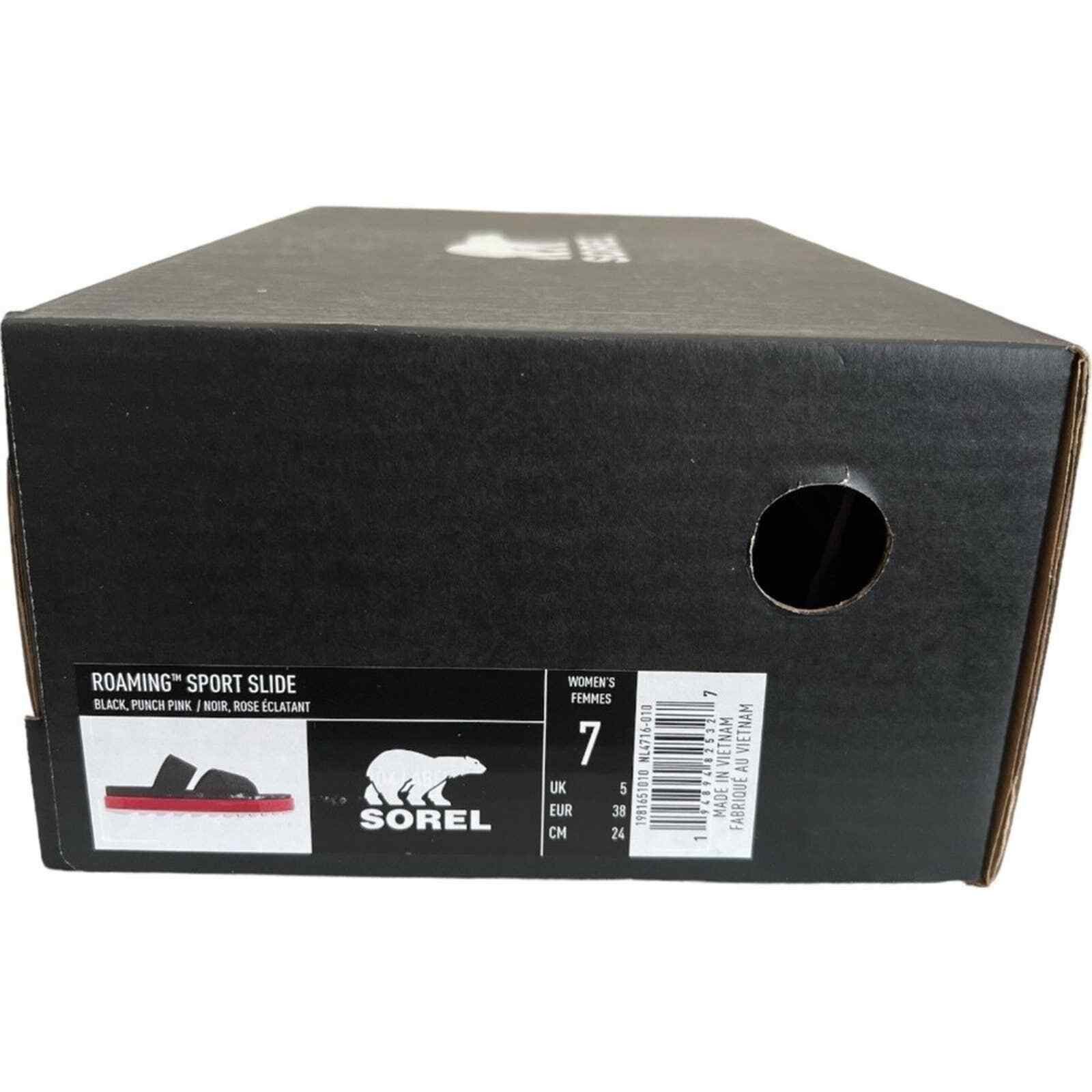 SOREL SOREL Black & Punch Pink Roaming Sport Women Sandal, US7 Size US 7 / IT 37 - 13 Thumbnail