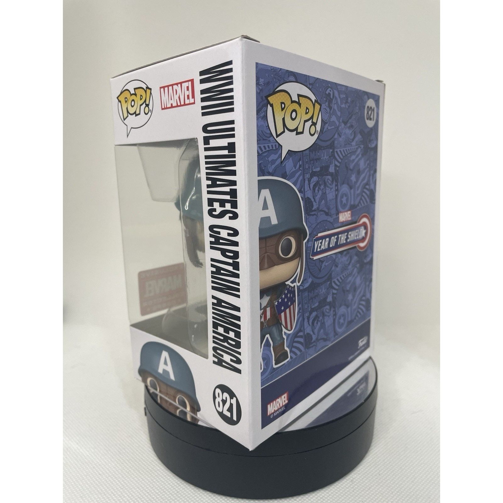 Marvel Comics Funko Pop! WWII Ultimate Captain America #821 Collector Corp Size ONE SIZE - 4 Thumbnail