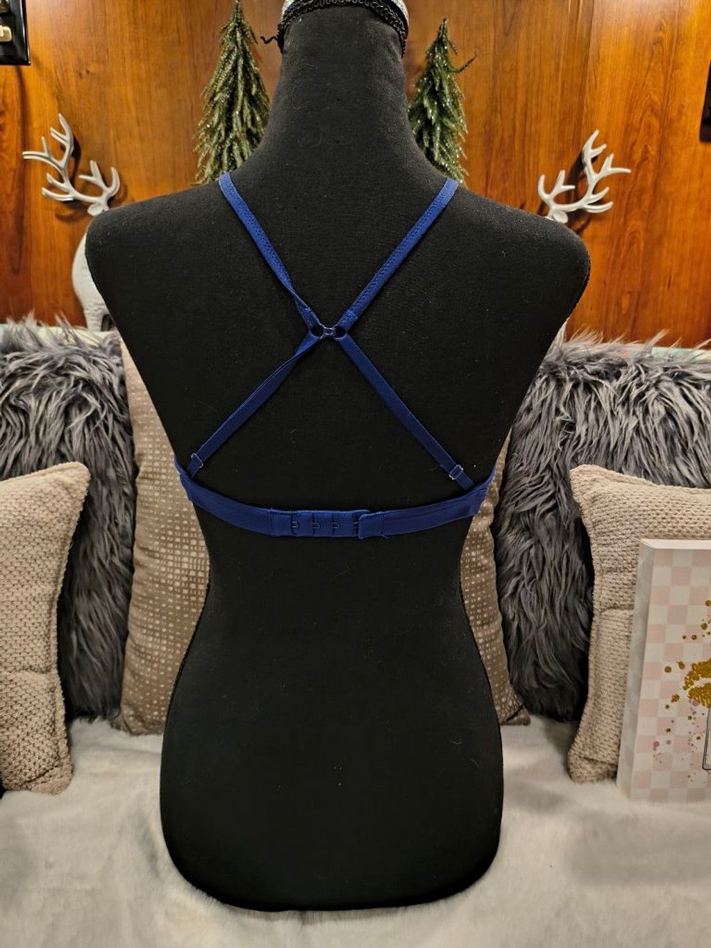 Victoria's Secret Women's Victoria's Secret Blue Lace Bralette Size ONE SIZE - 3 Thumbnail