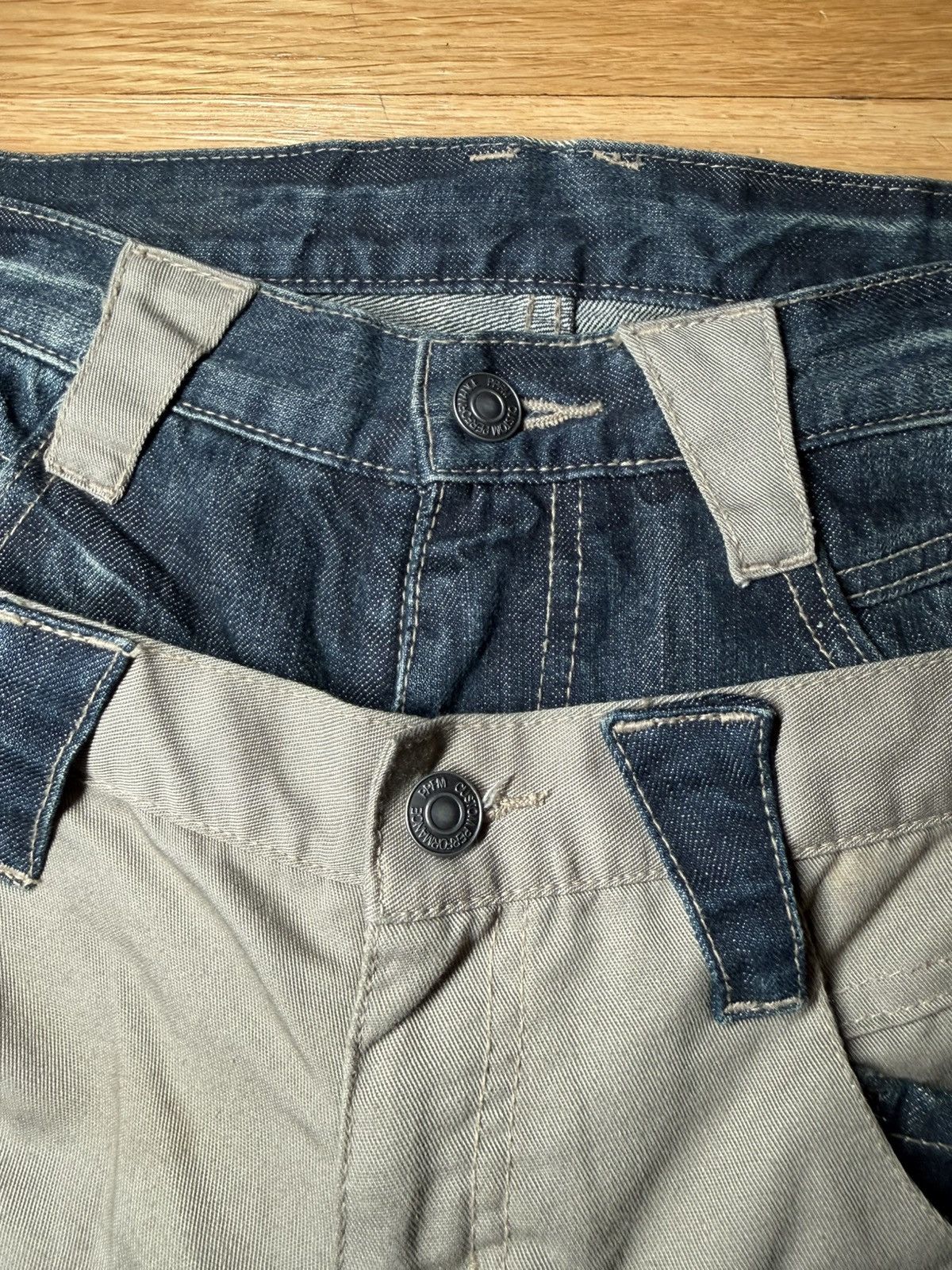 PPFM PPFM Double Waisted Tan Denim Pants Size US 31 - 5 Thumbnail