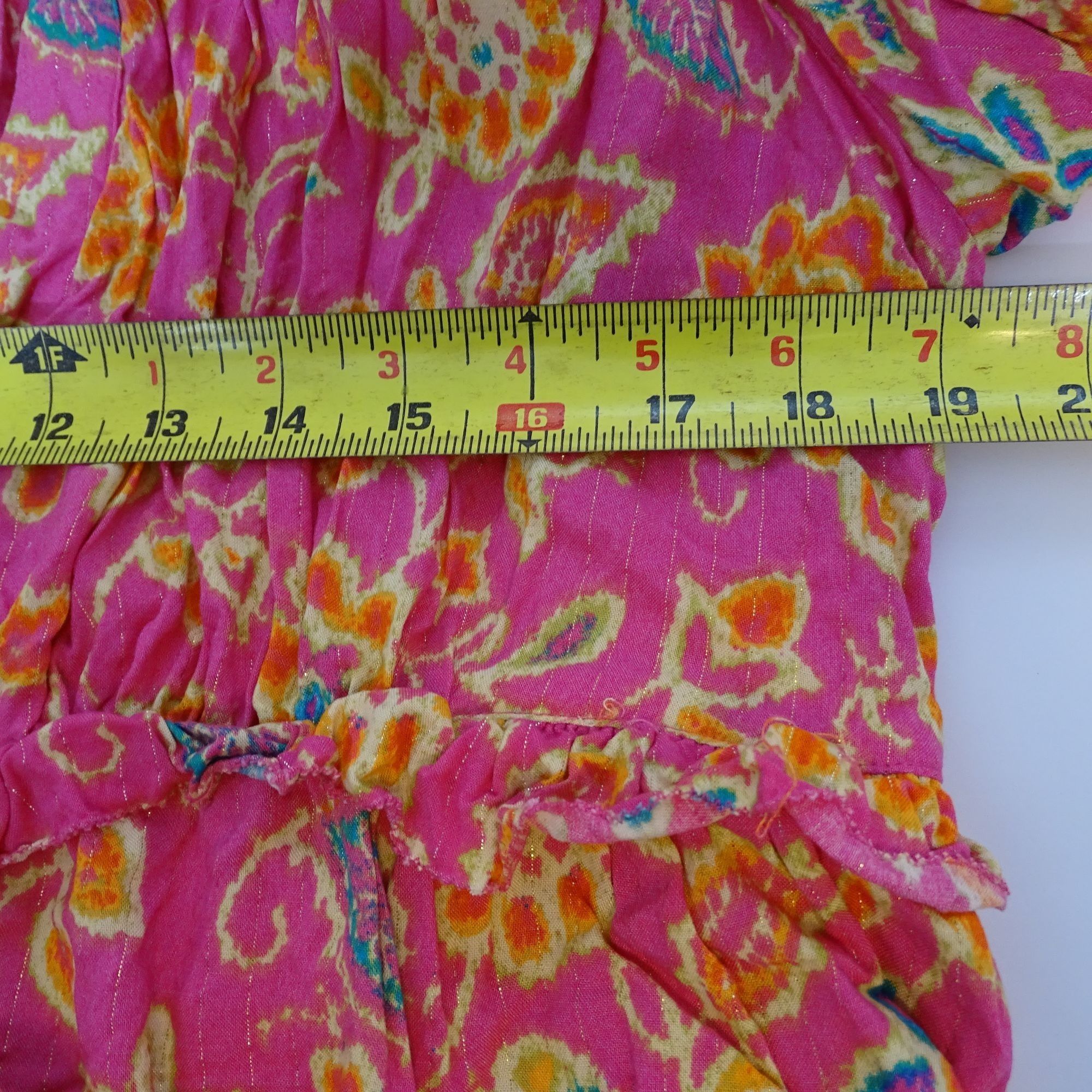 Other Pink Floral Tiered Babydoll Peasant Mini Dress Size M Size M / US 6-8 / IT 42-44 - 9 Thumbnail