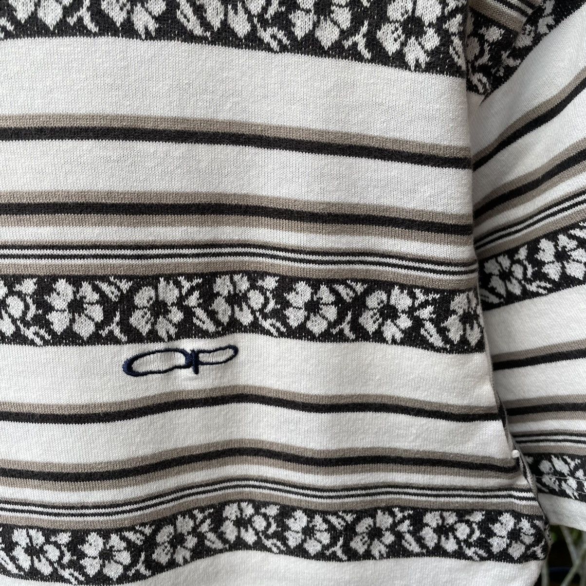 Ocean Pacific 🔥Vintage 90s Ocean Pacific Striped Motive Flower Surf Tee Size US M / EU 48-50 / 2 - 6 Thumbnail