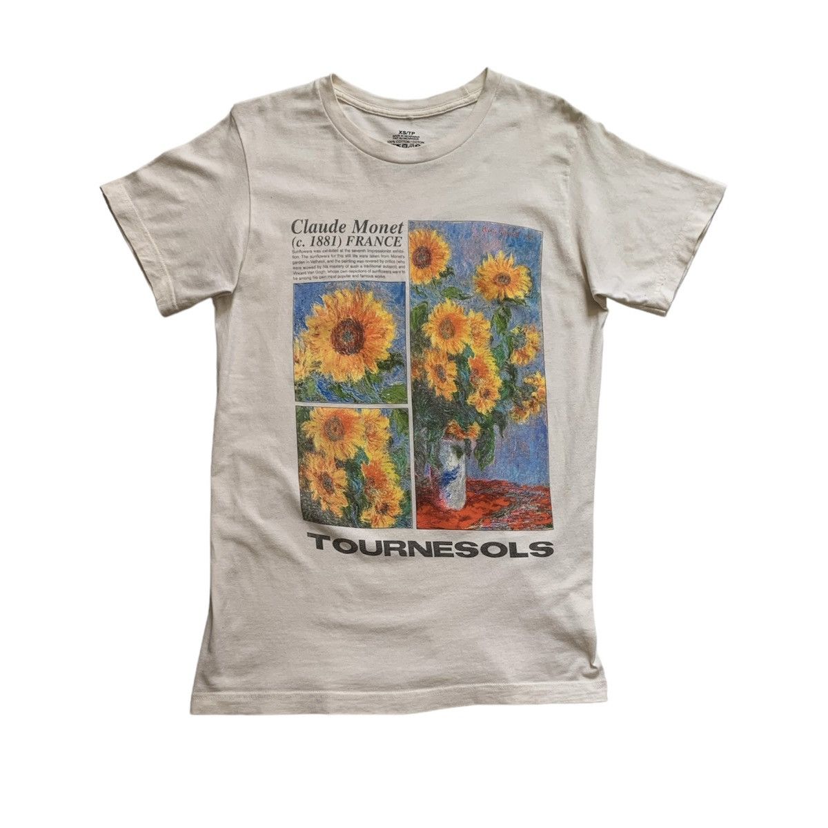 Art × Arts & Science × Monet Vintage Y2K Claude Monet Tournesols T 