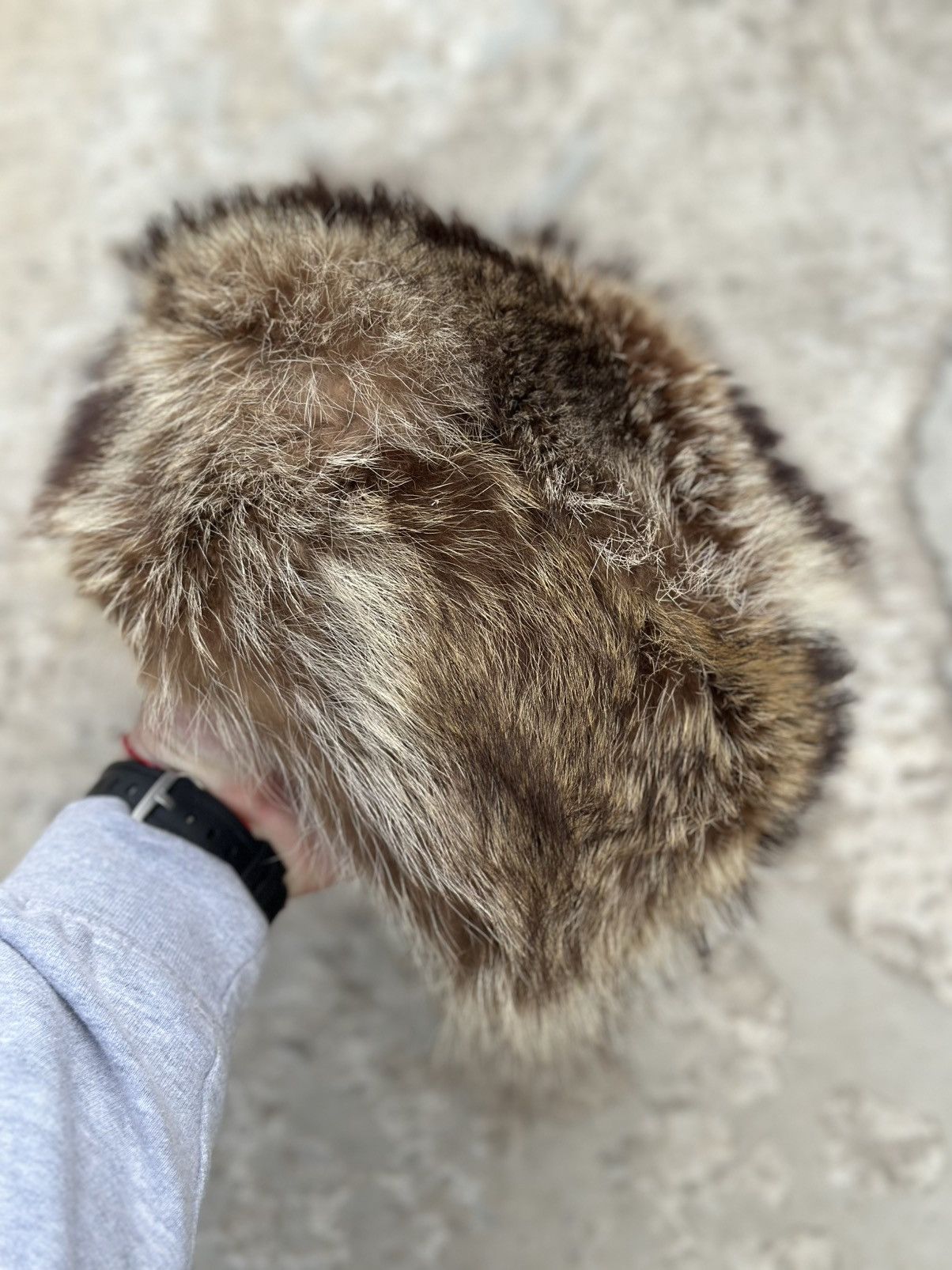 Japanese Brand Vintage Japanese Style Fur Hat Cap Y2K 00s Hype Trend Size ONE SIZE - 1 Thumbnail