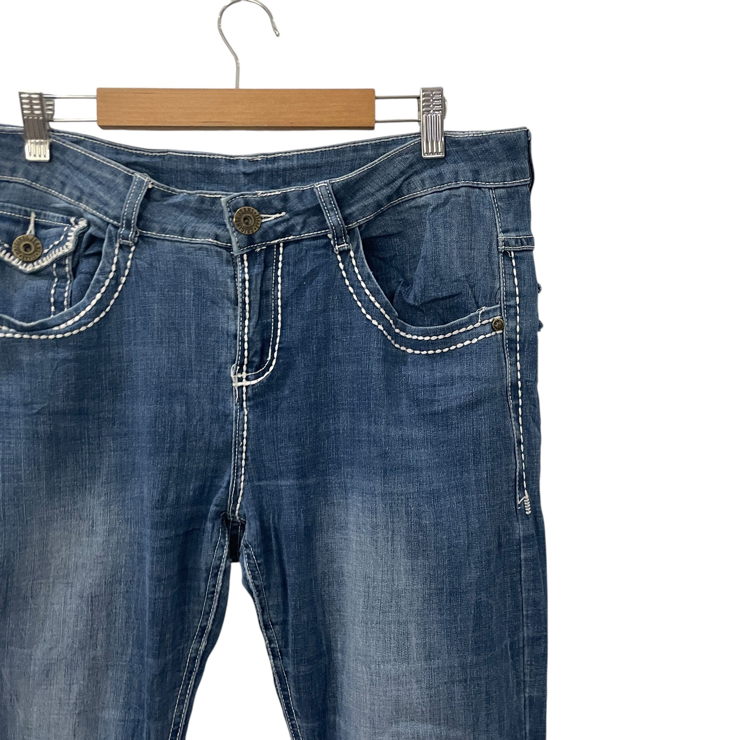 Japanese Brand Vintage Japanese Designer Distressed Denim Size US 33 - 3 Thumbnail