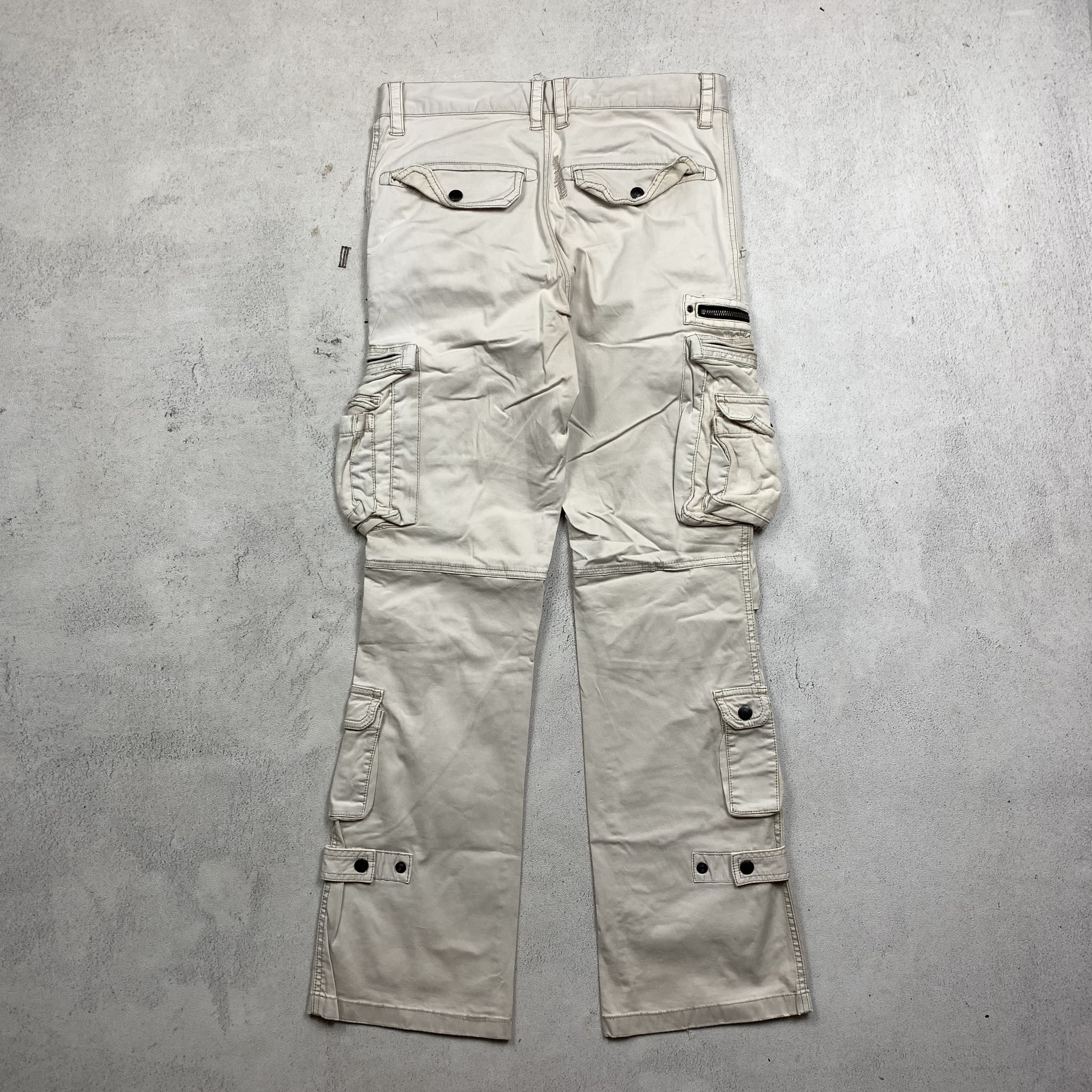 Tete Homme Tete Homme Multi Pocket Cargo Utility Pants White Size US 30 / EU 46 - 4 Thumbnail