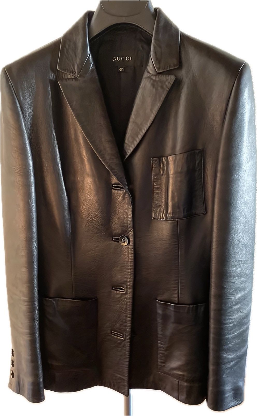 Tom Ford Leather Blazer Men TOM FORD ERA LEATHER JACKET